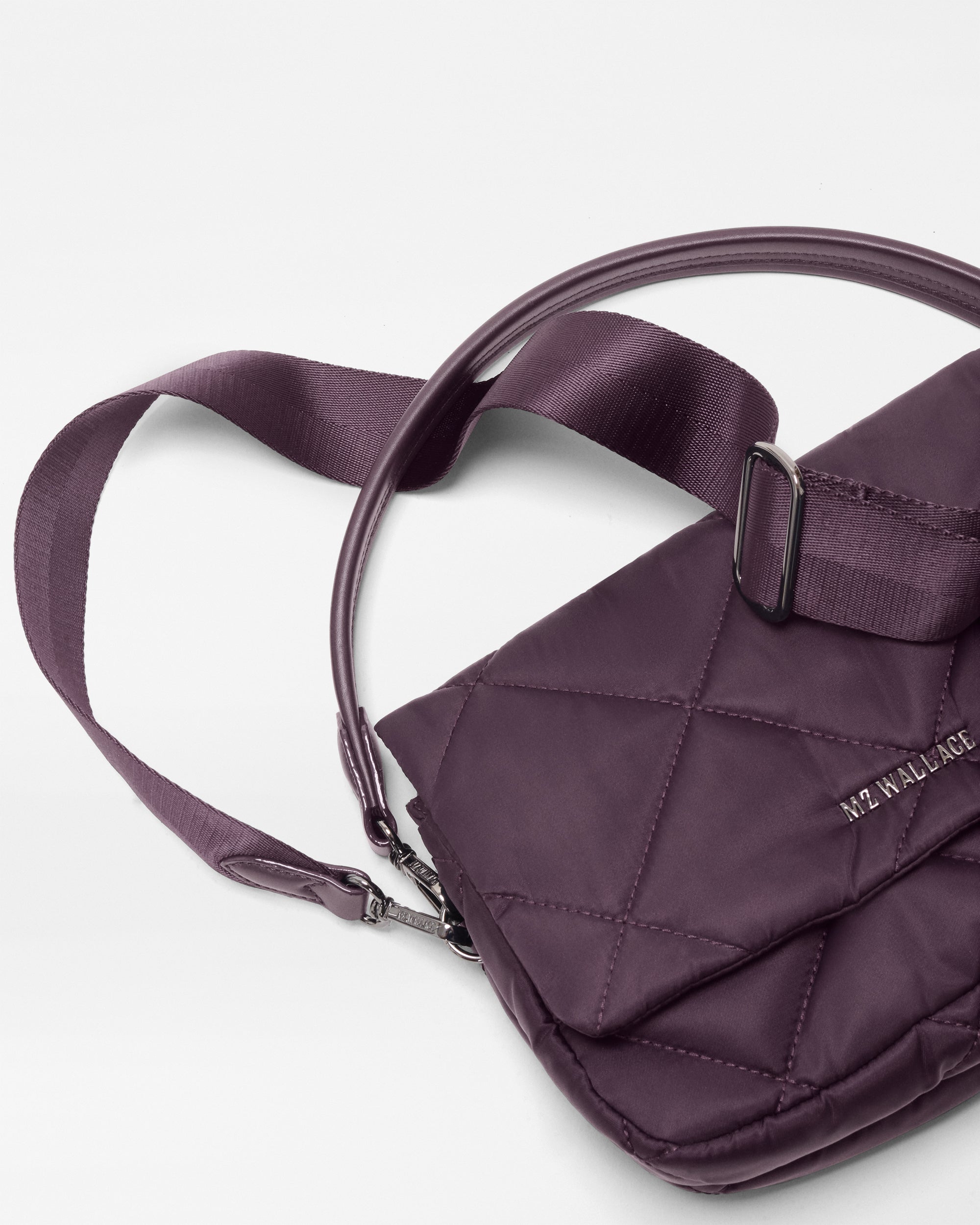 MZ Wallace Raisin Madison Flap Crossbody – Crossbody | MZ Wallace