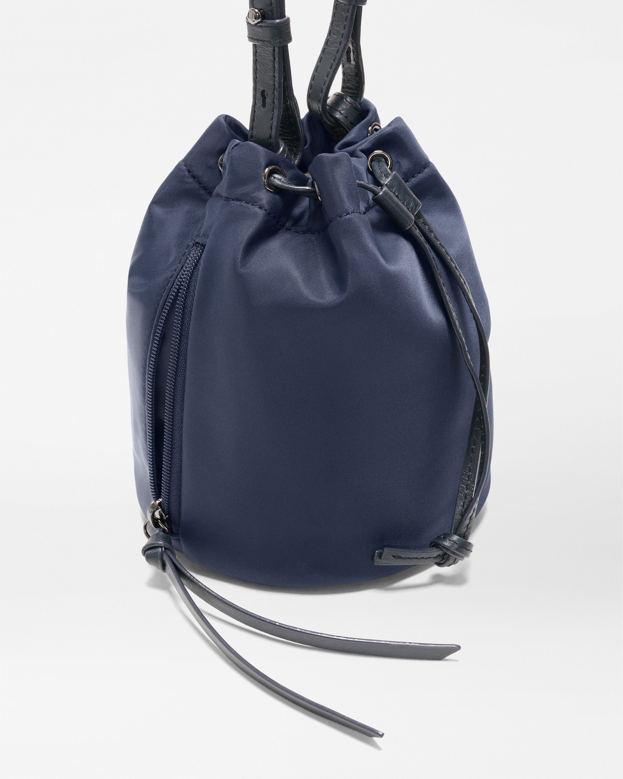 Navy Waverly Bucket Bag