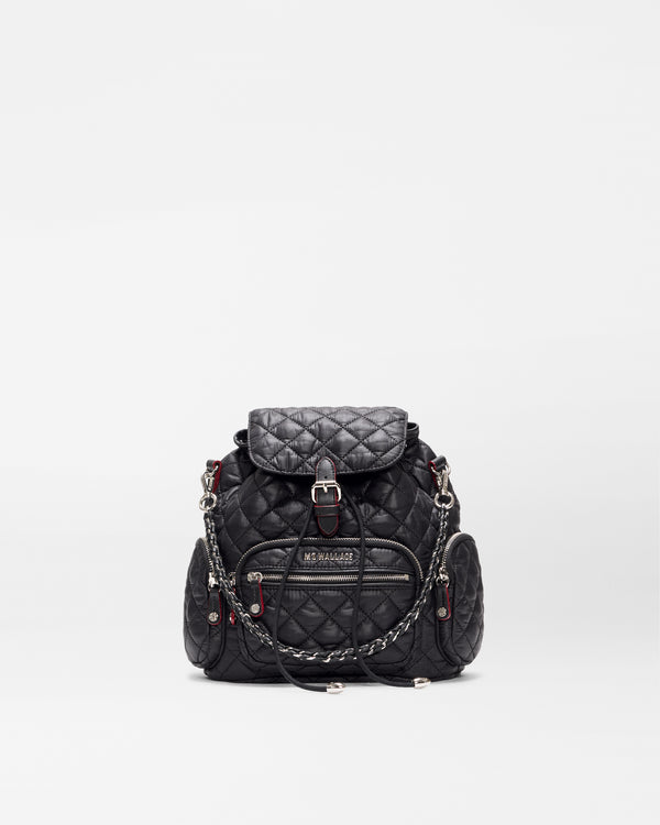 MZ Wallace | Black Mini Crosby Backpack