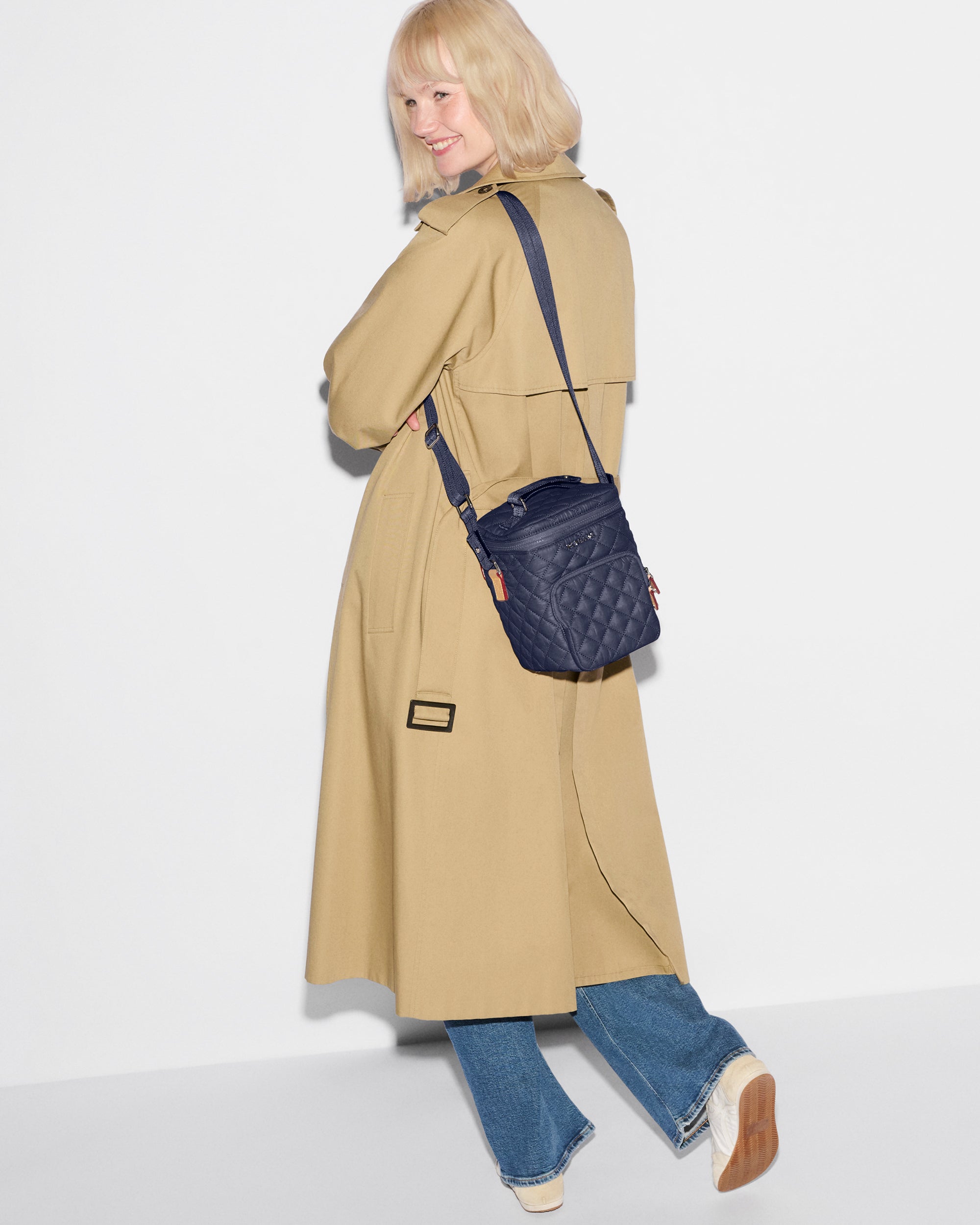Navy Metro Cooler Crossbody