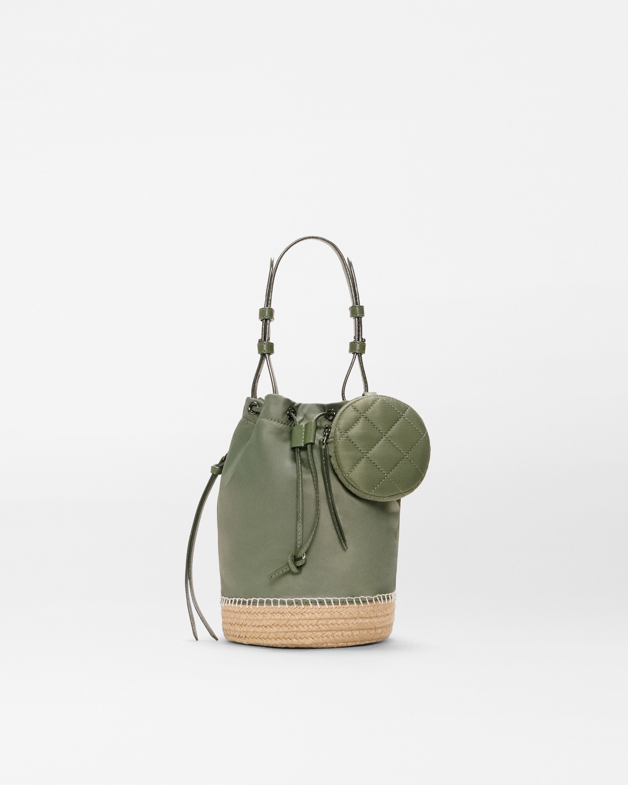 Agave Green Waverly Espadrille Bucket Bag