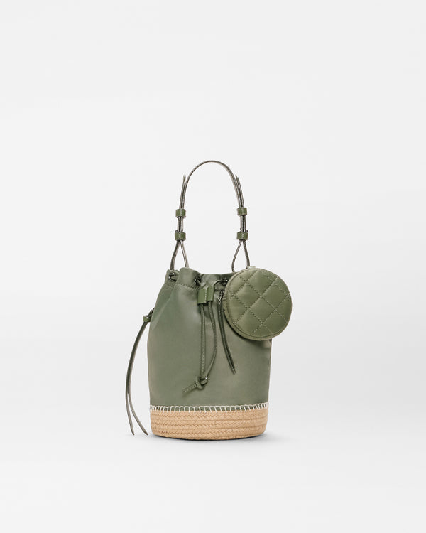 Agave Green Waverly Espadrille Bucket Bag