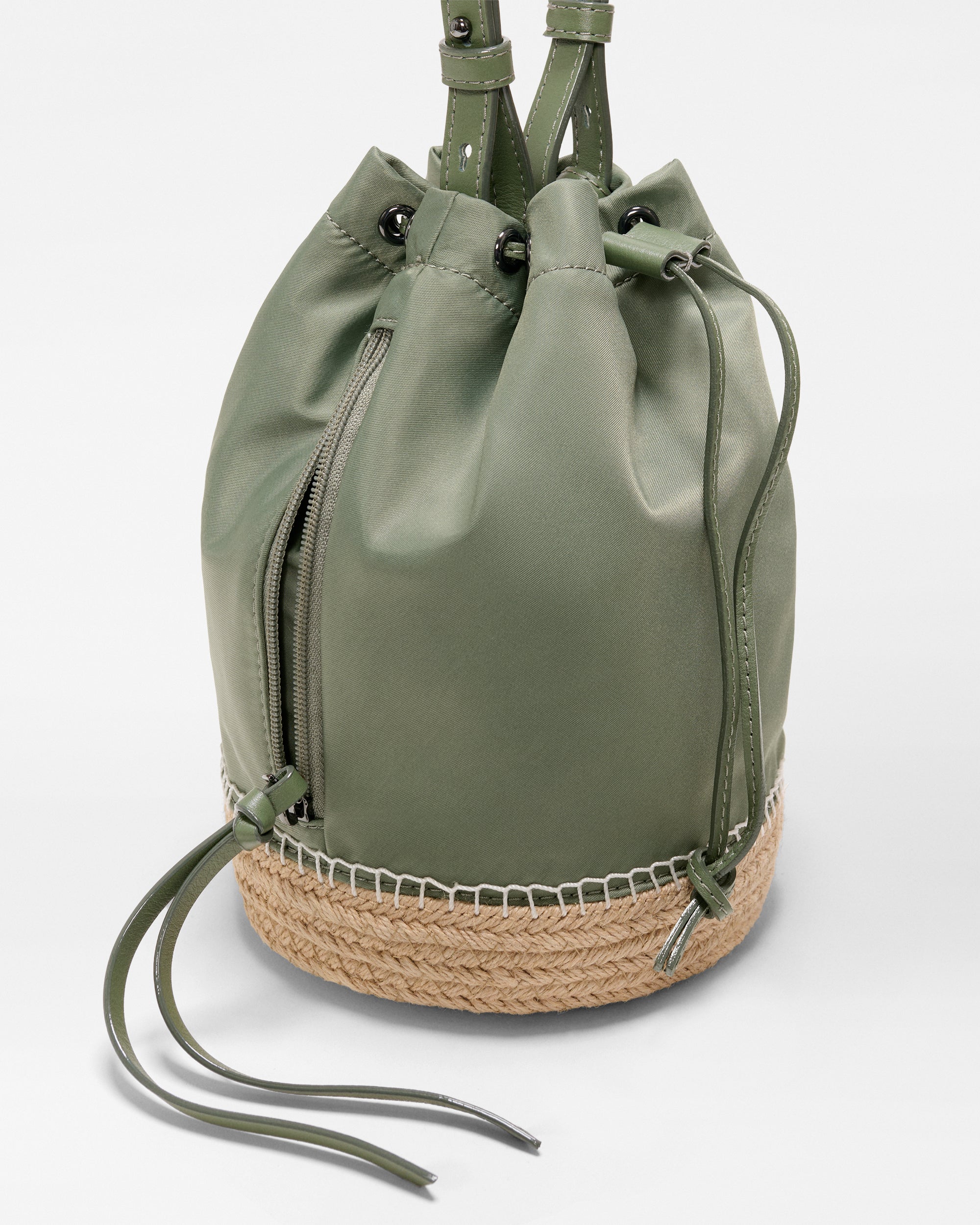 Agave Green Waverly Espadrille Bucket Bag
