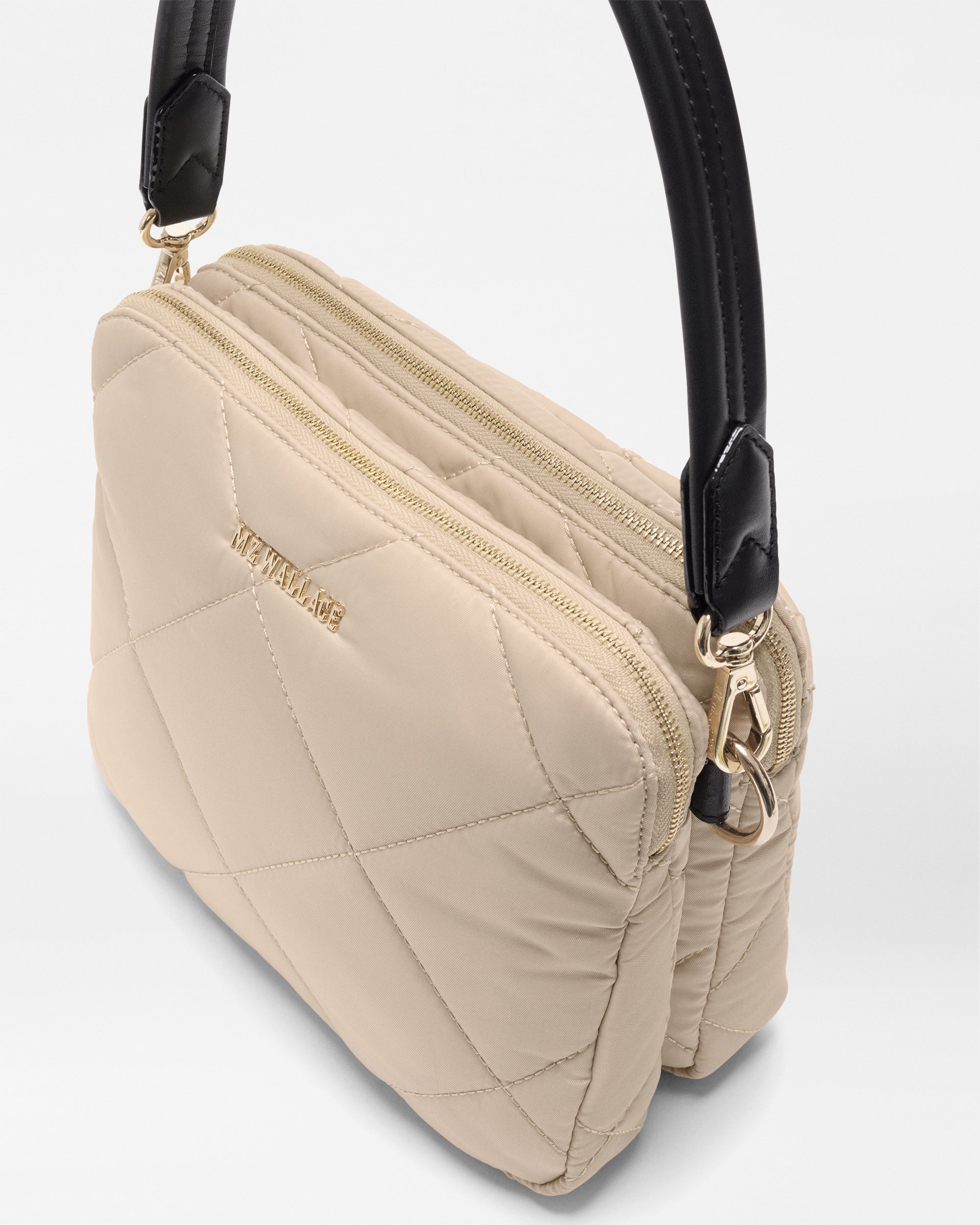 MZ Wallace Buff/Black Madison Crossbody – Crossbody | MZ Wallace