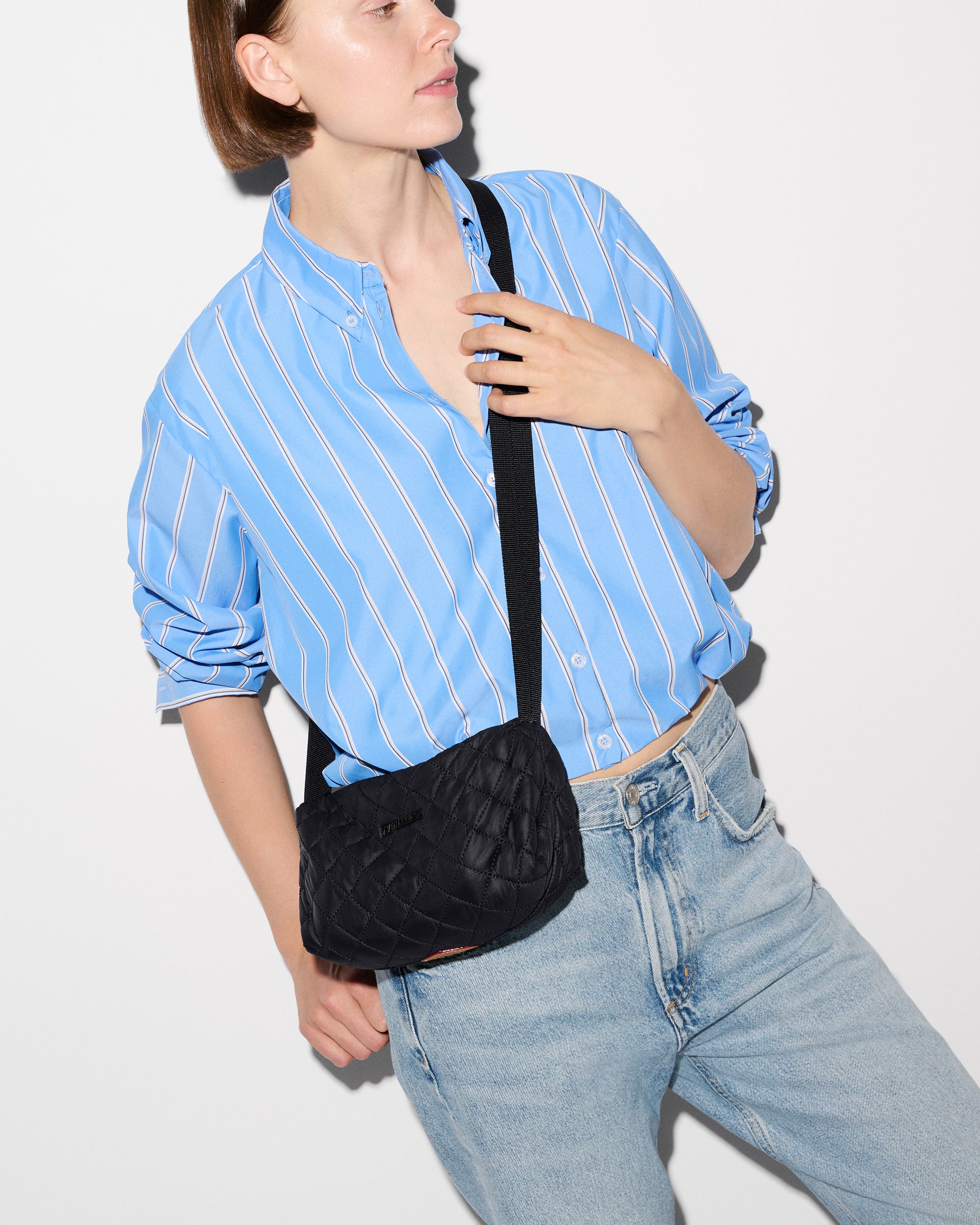 Black Metro Boxy Crossbody