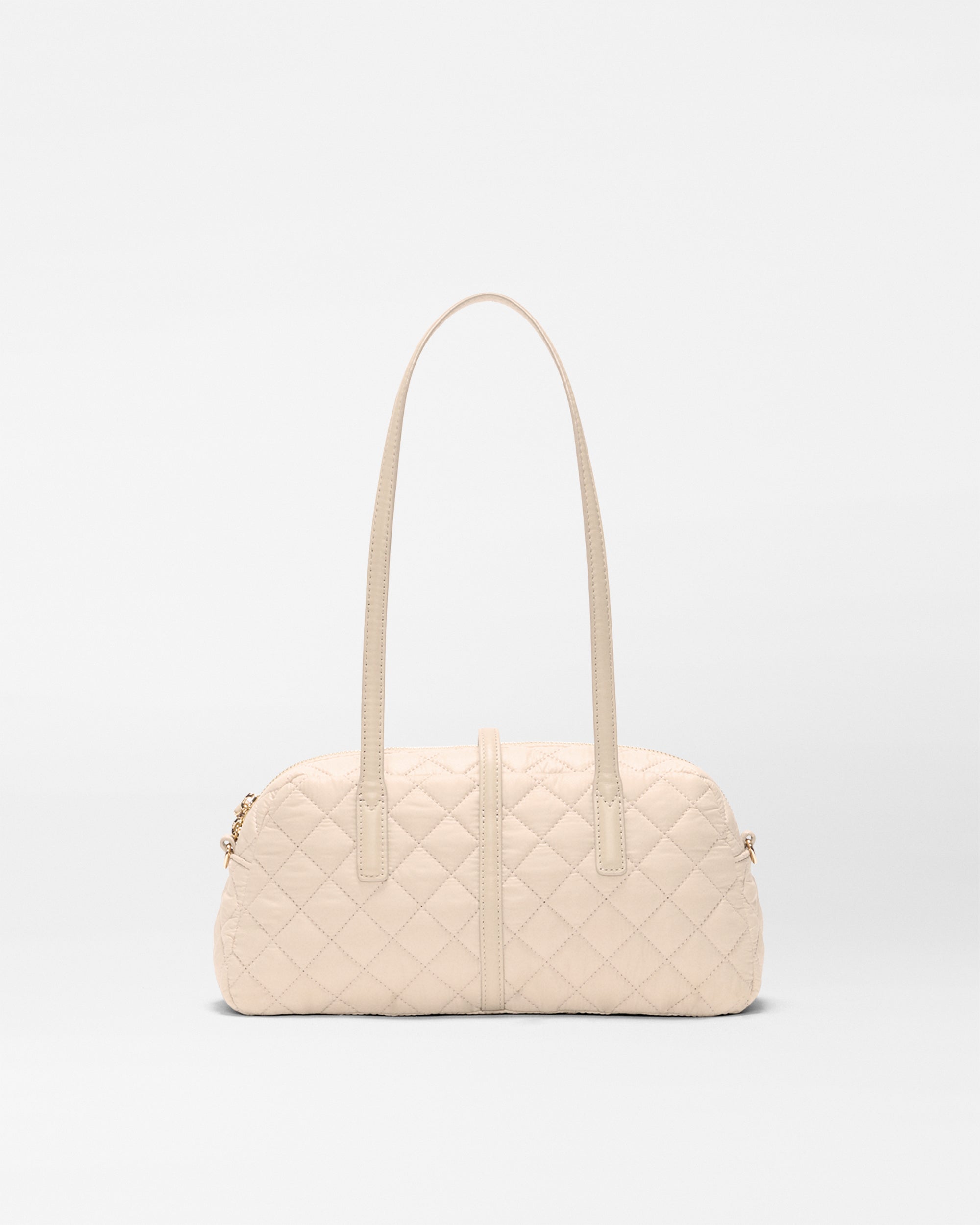 MZ Wallace Buff Ivory Small Astor Satchel Handbag | MZ Wallace