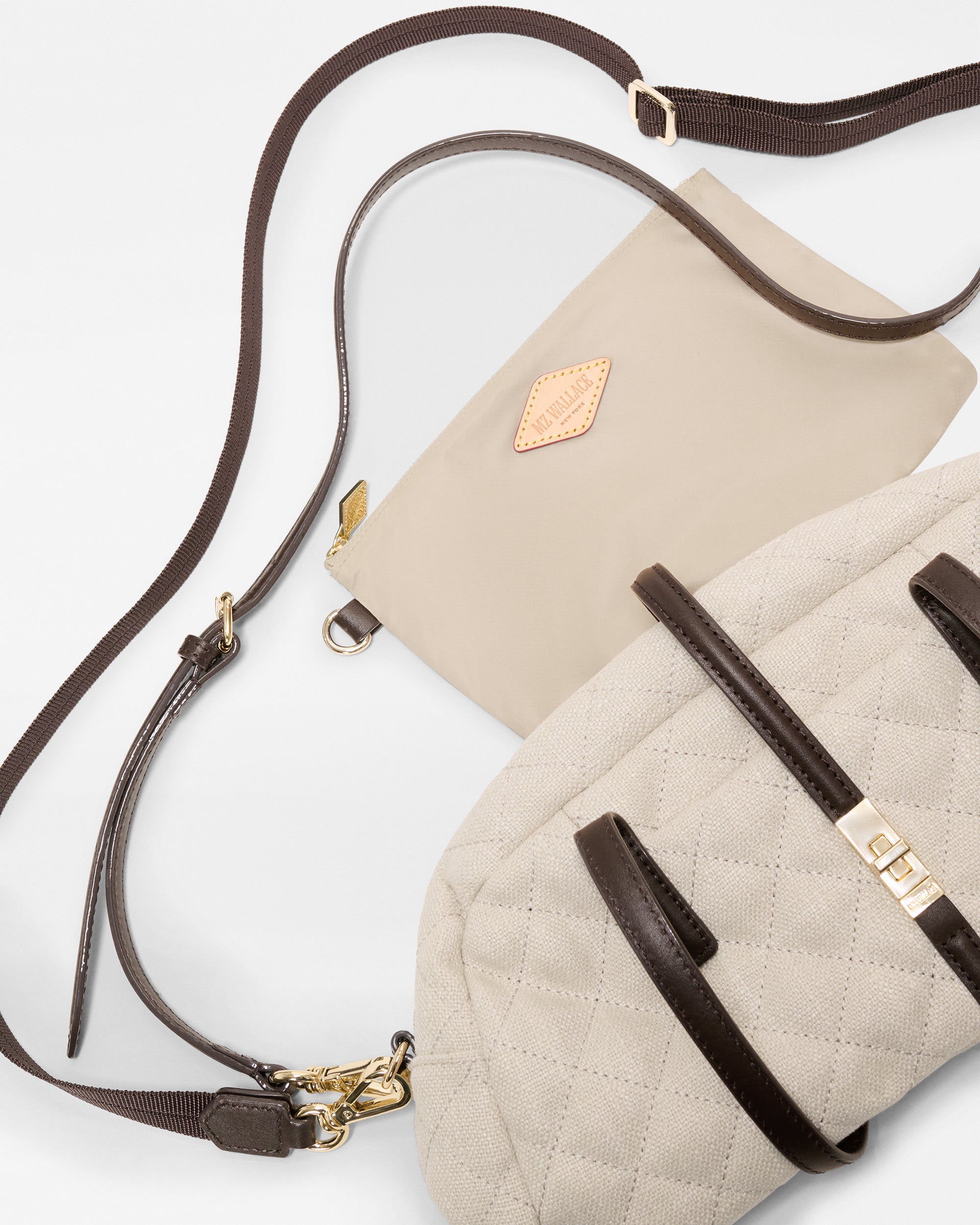 Sandy Linen Small Astor Satchel