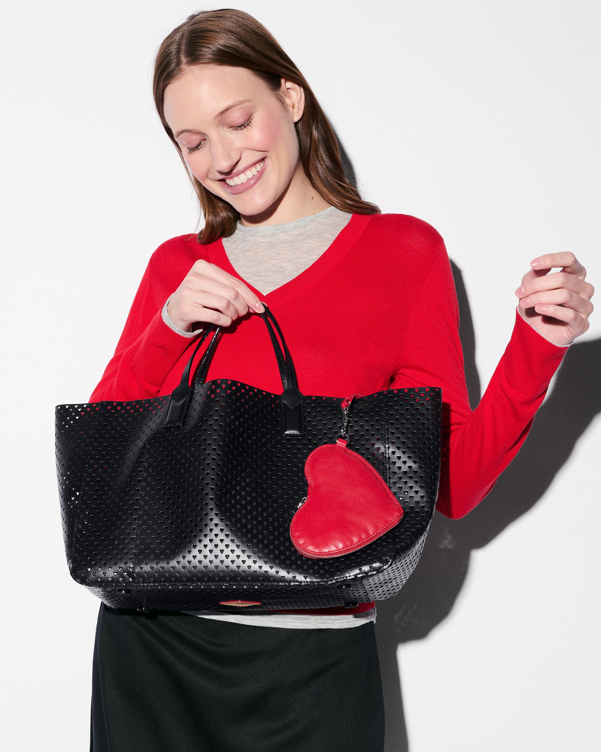 Large Black Leather Tote Bag | MZ Wallace