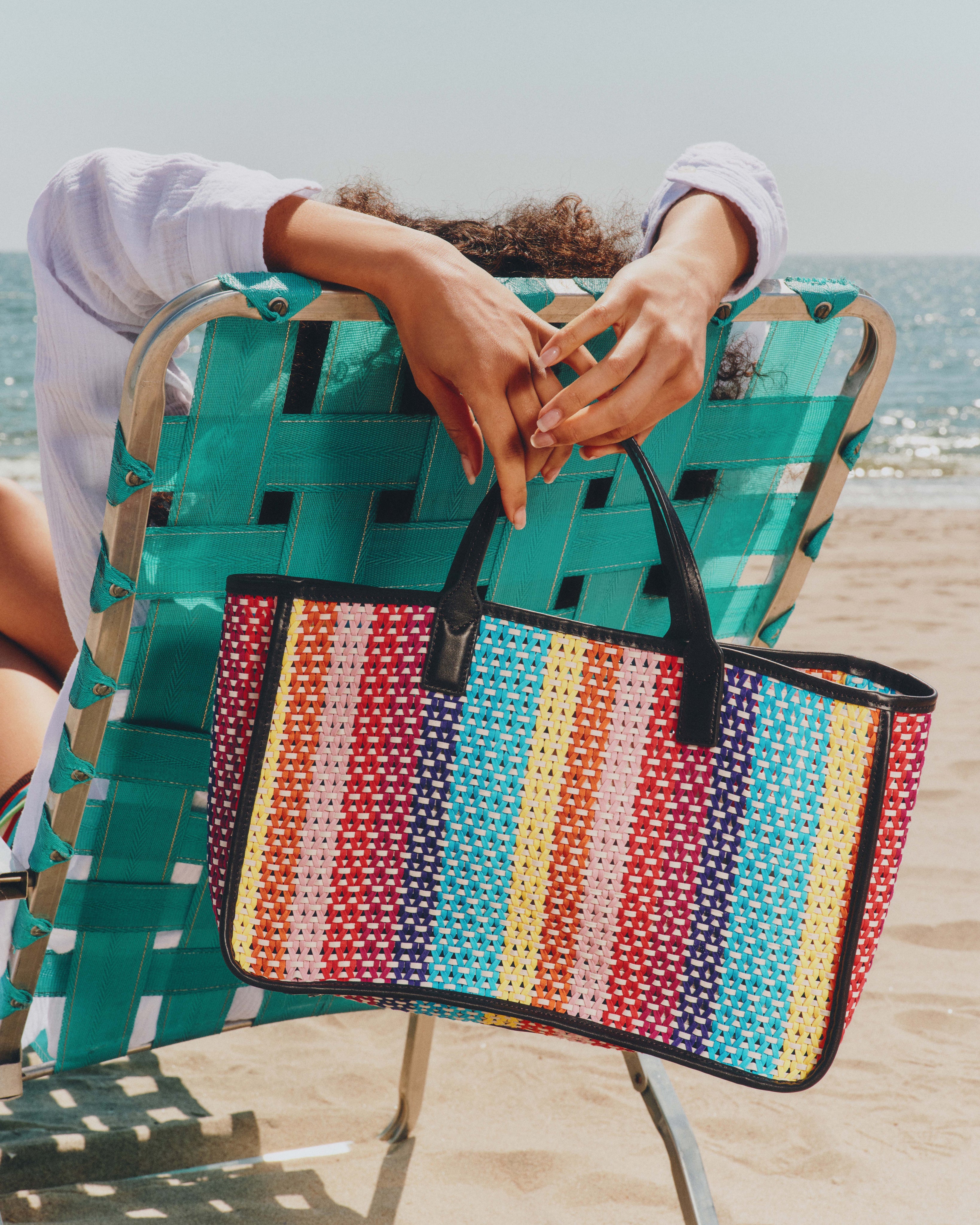 MZ Wallace Feria Stripe Georgica Open Tote – Tote | MZ Wallace
