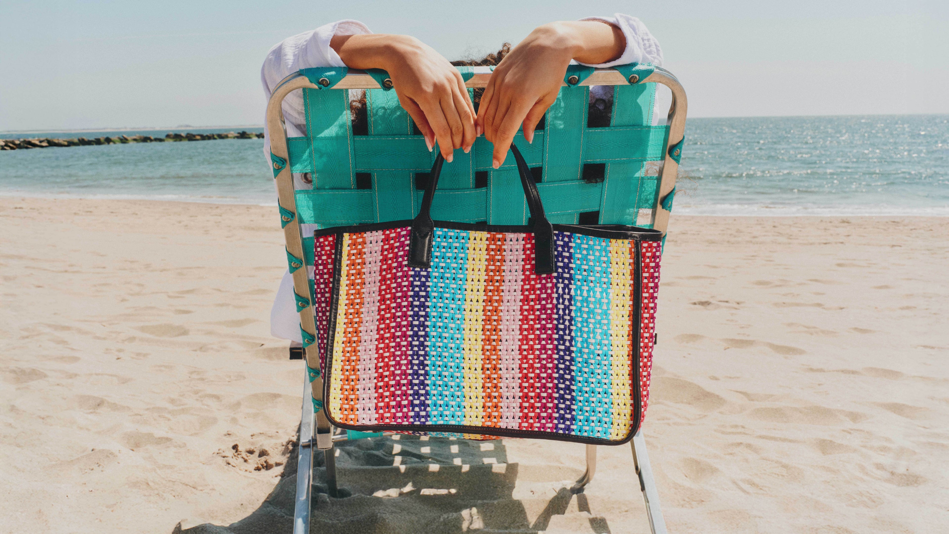 MZ Wallace | Feria Stripe Georgica Open Tote