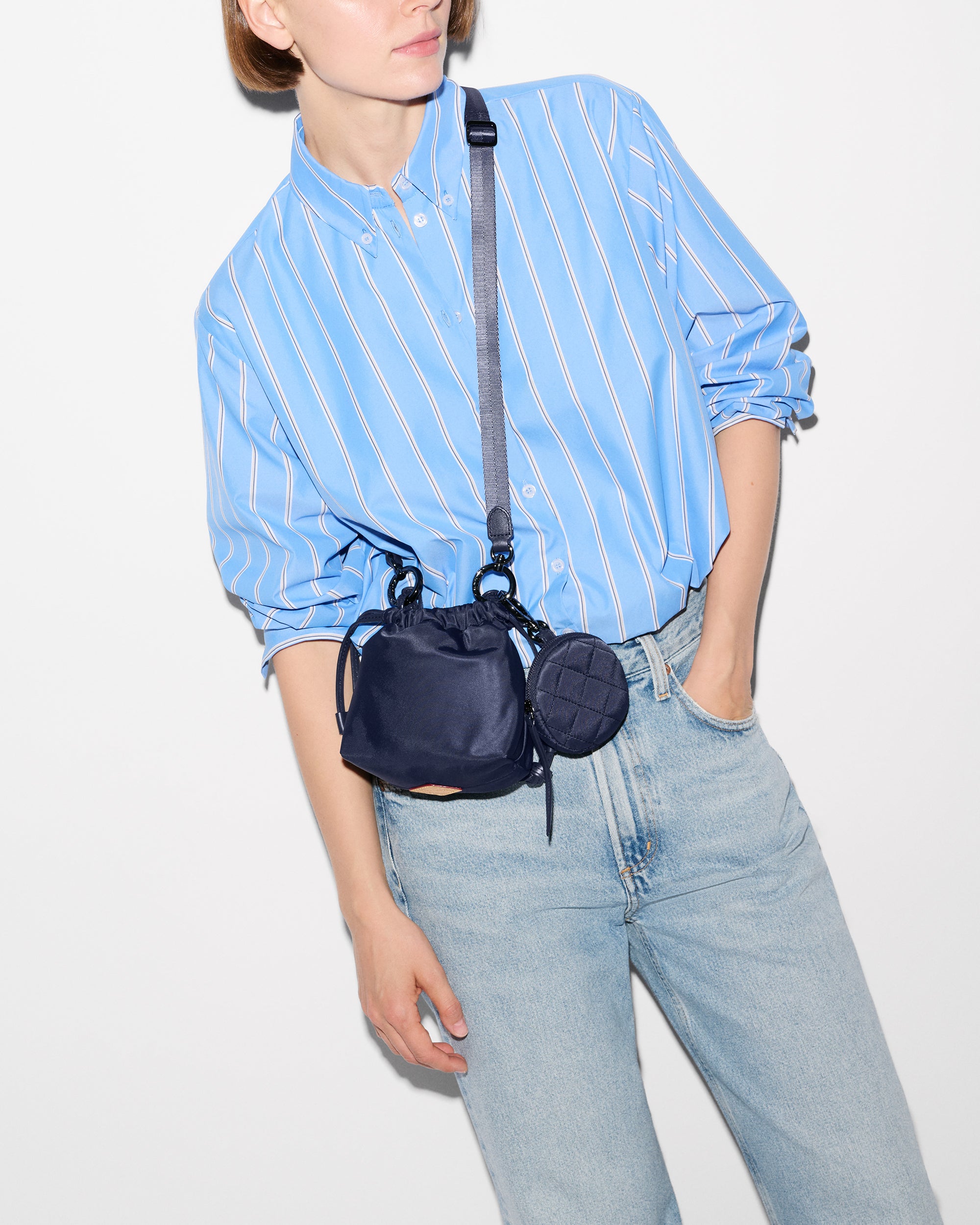 Navy Waverly Bebe Tote