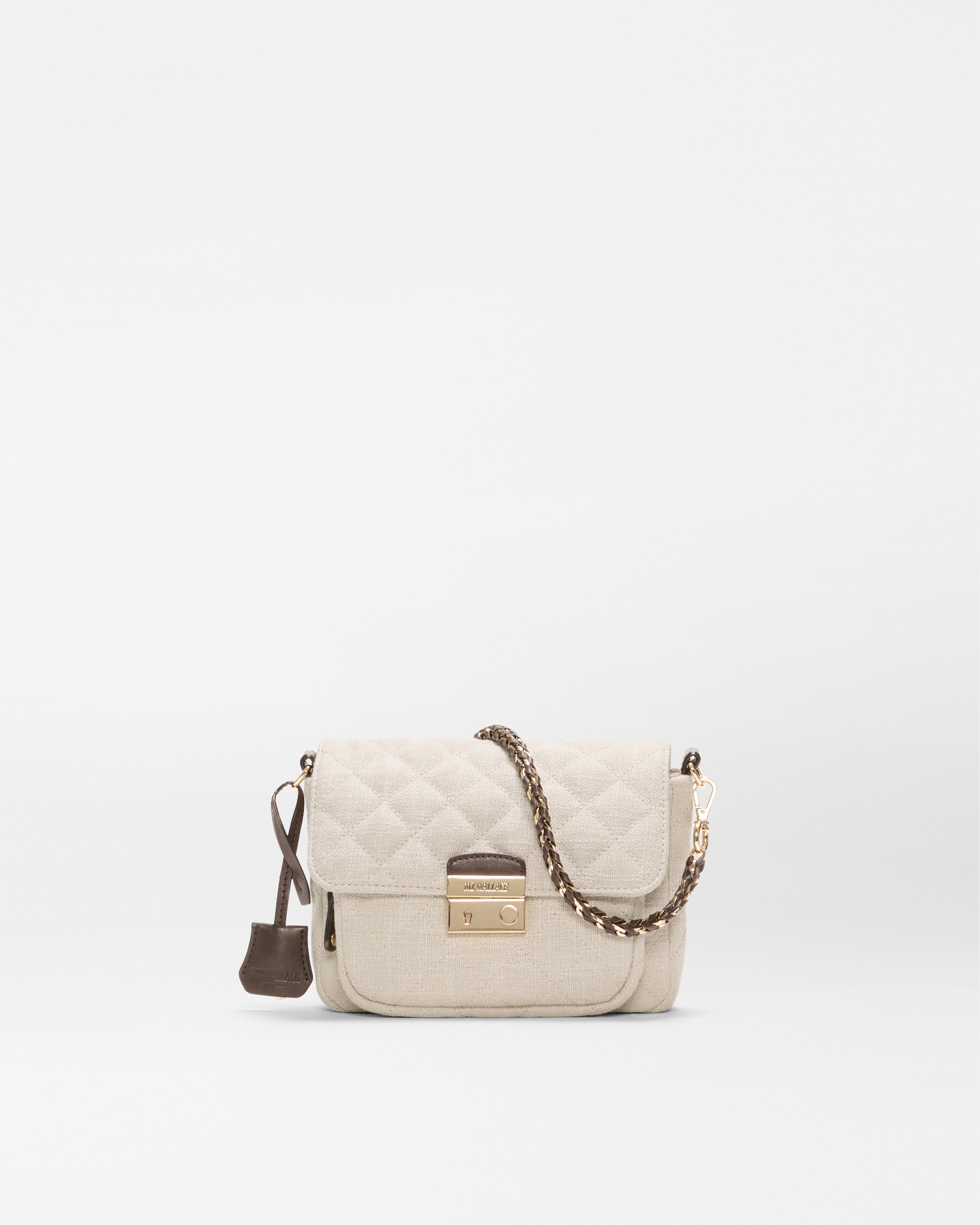 Sandy Linen Small Crosby Lock Crossbody