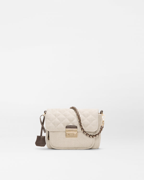 Sandy Linen Small Crosby Lock Crossbody