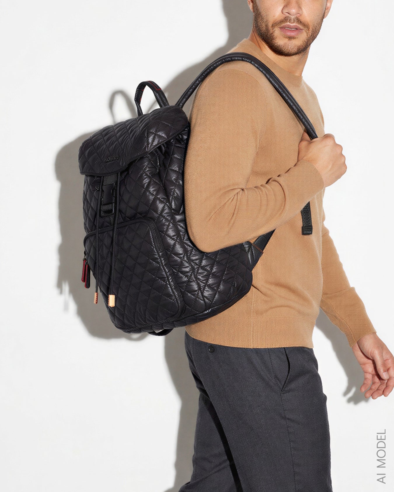 black leather diaper backpack MZ Wallace Metro Diaper Backpack
