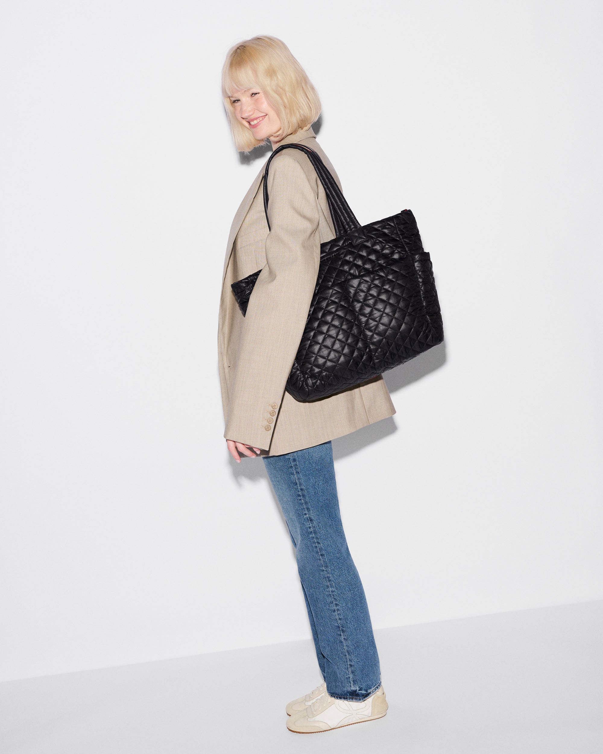 Black Metro Diaper Tote