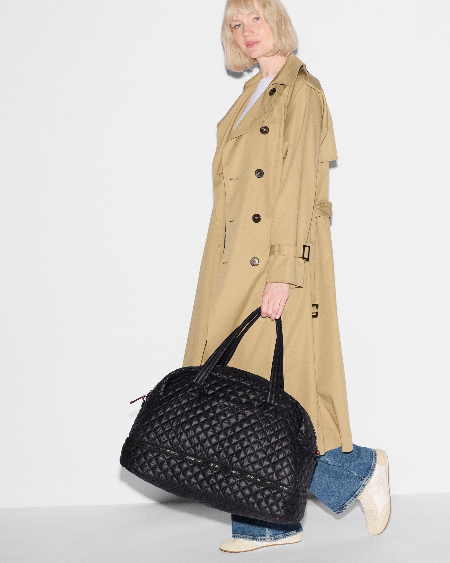 MZ Wallace Black Jim Overnight Duffel – Duffel | MZ Wallace