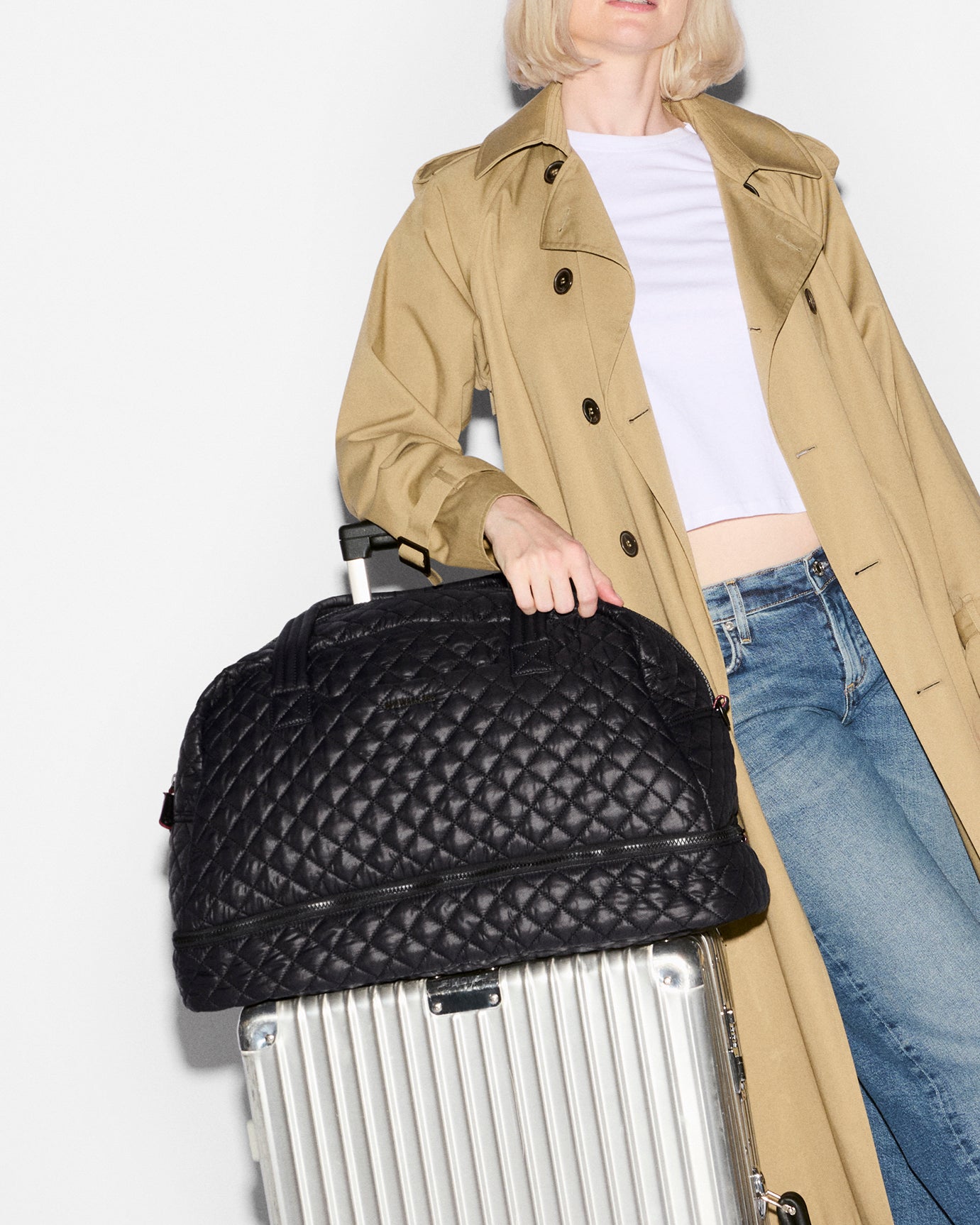 MZ Wallace Black Jim Overnight Duffel – Duffel | MZ Wallace