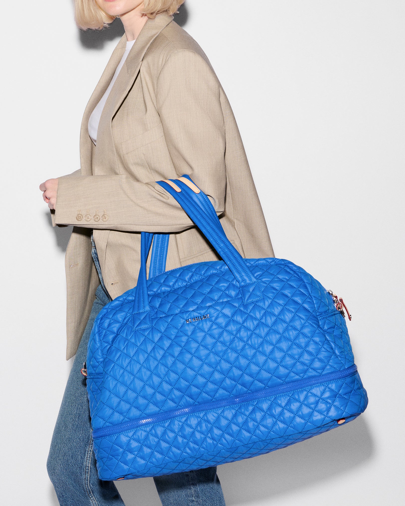 MZ Wallace Surf Blue Jim Overnight Duffel – Duffel | MZ Wallace