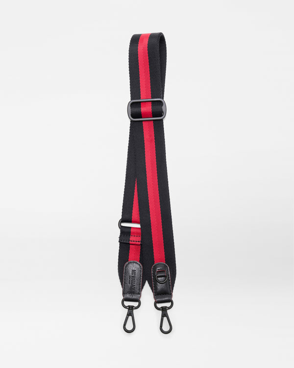 Black/Apple/Black Stripe Webbing Strap