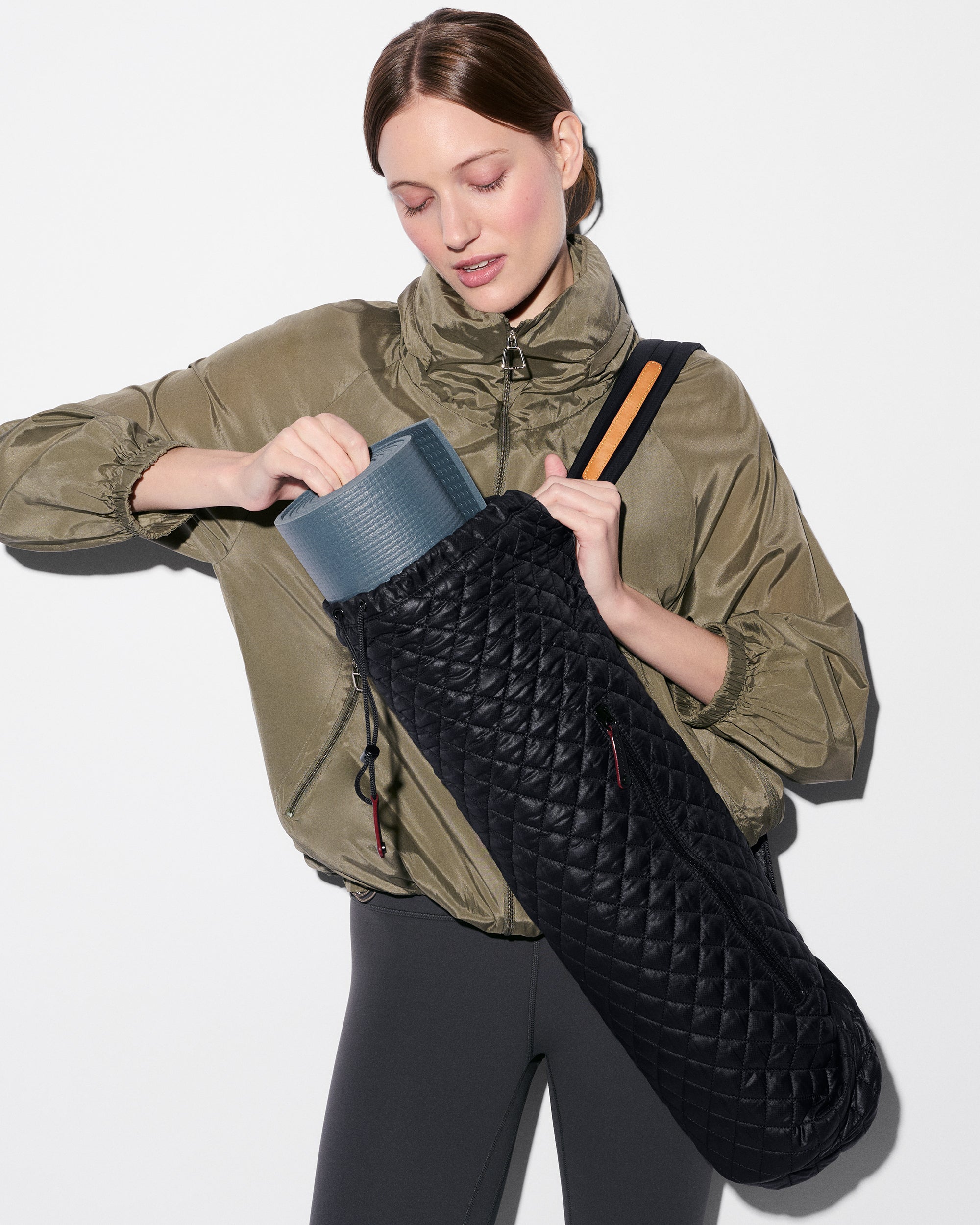 MZ Wallace | Fitness | Black Yoga Matt Bag