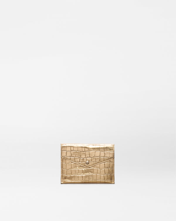 Gold Croc Effect Greta