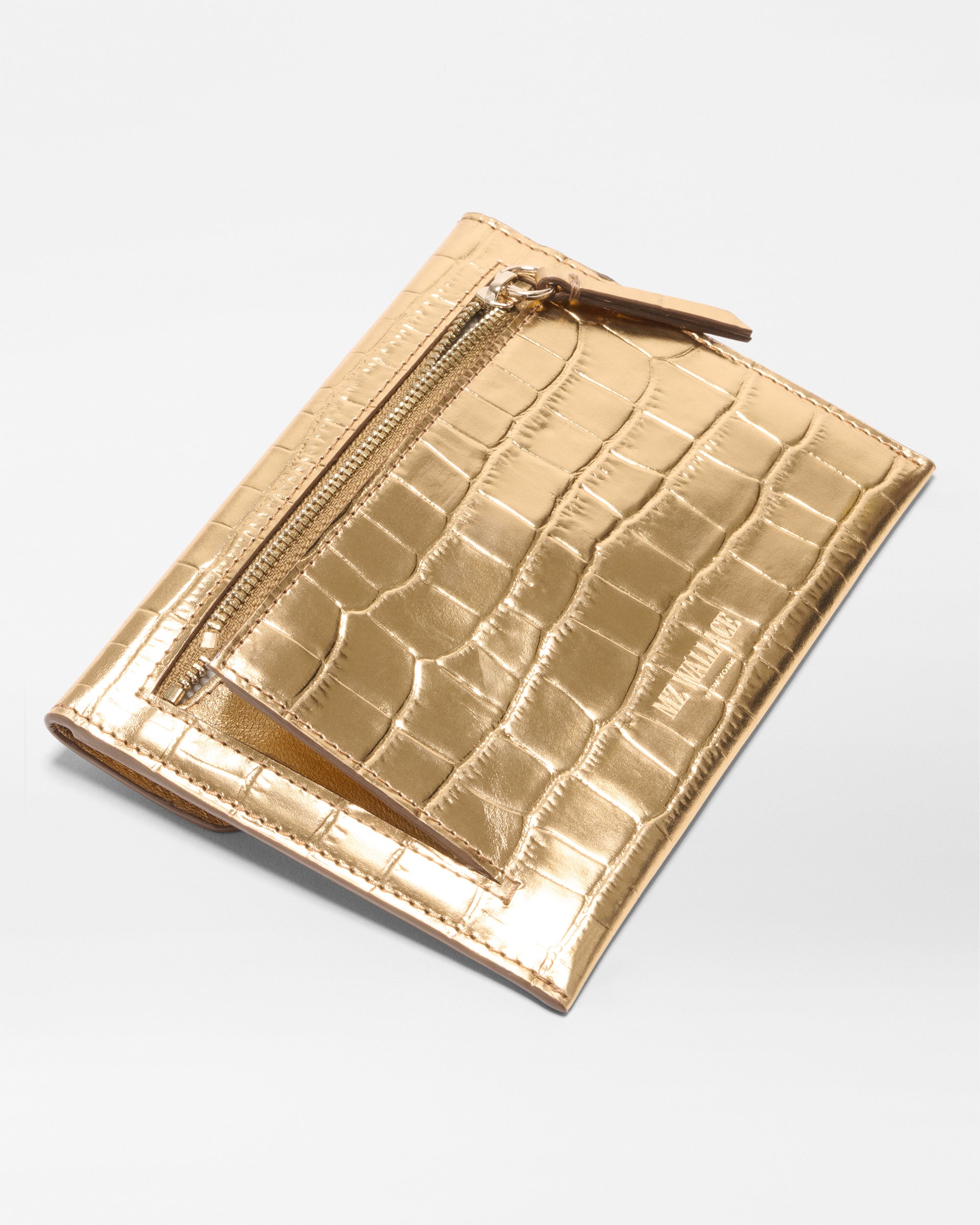 Gold Croc Effect Greta