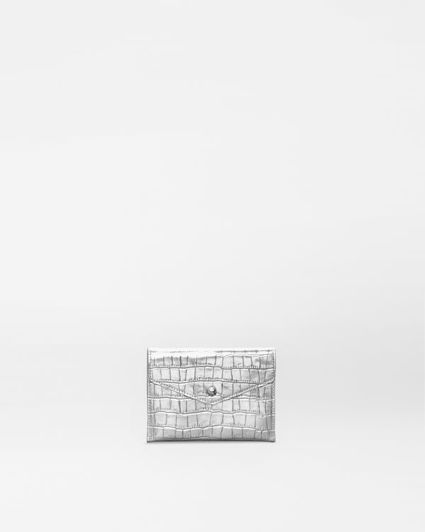 Silver Croc Effect Greta