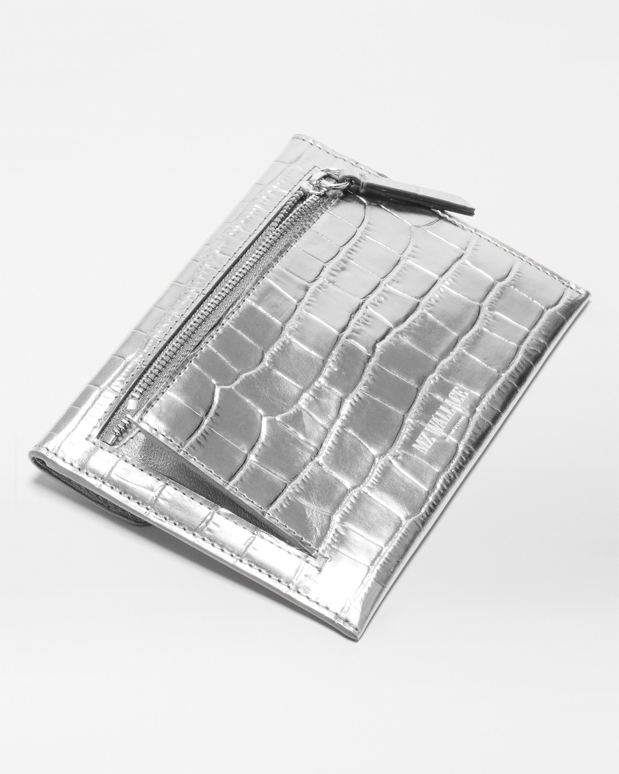 Silver Croc Effect Greta