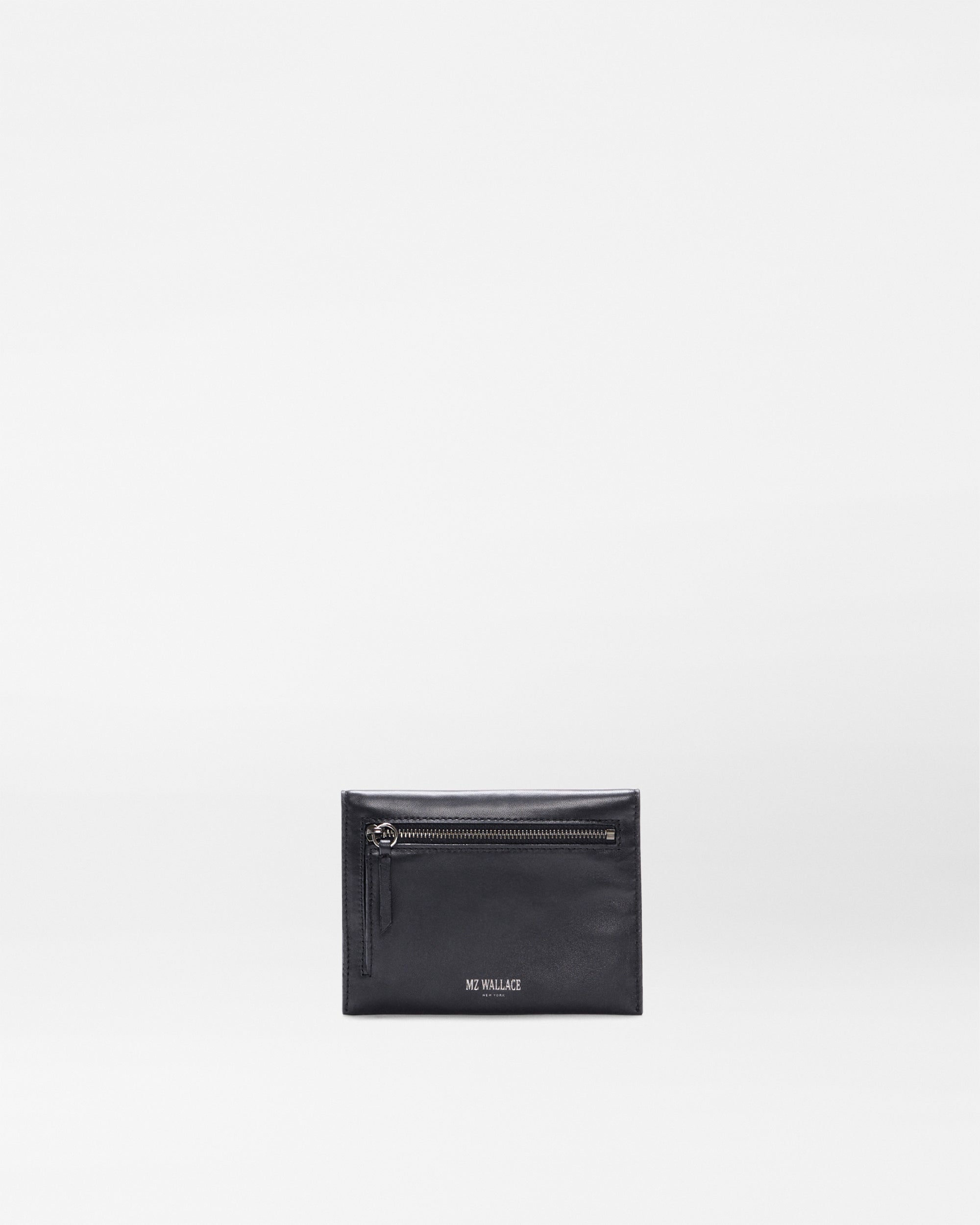 Black Quilted Leather Greta Wallet
