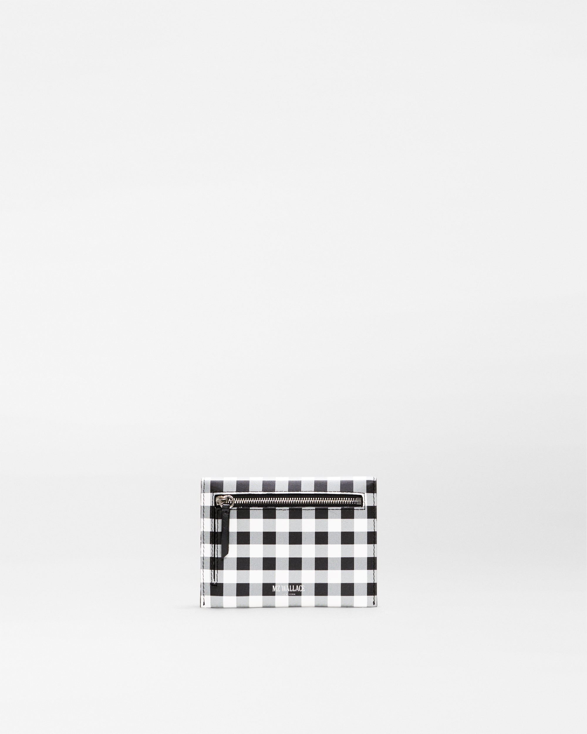 Black/White Gingham Greta Wallet