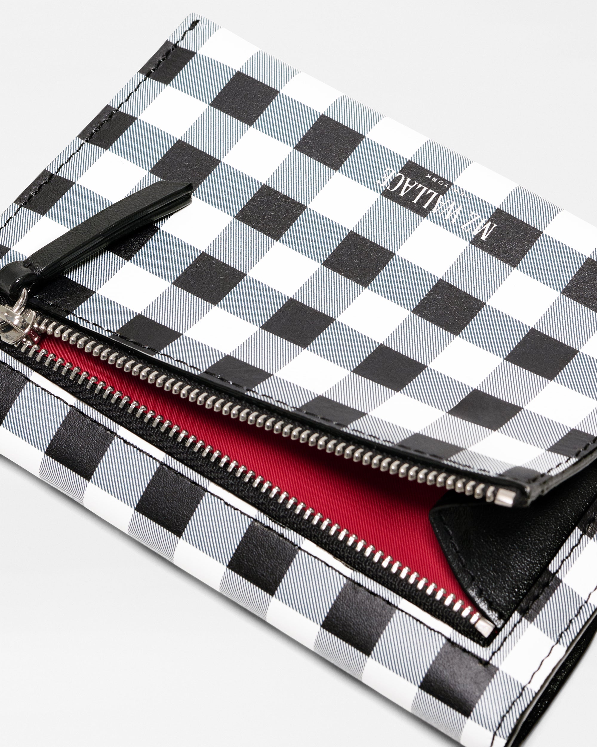 Black/White Gingham Greta Wallet