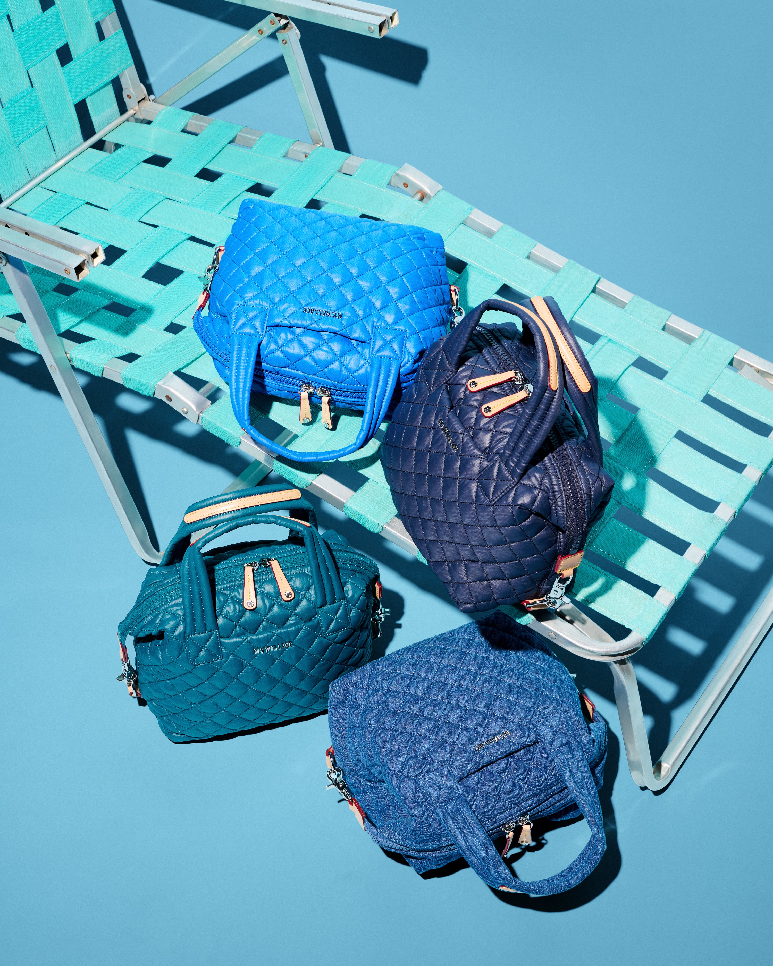 MZ Wallace | Small Sutton | Pacific Blue | Surf Blue | Denim | Navy