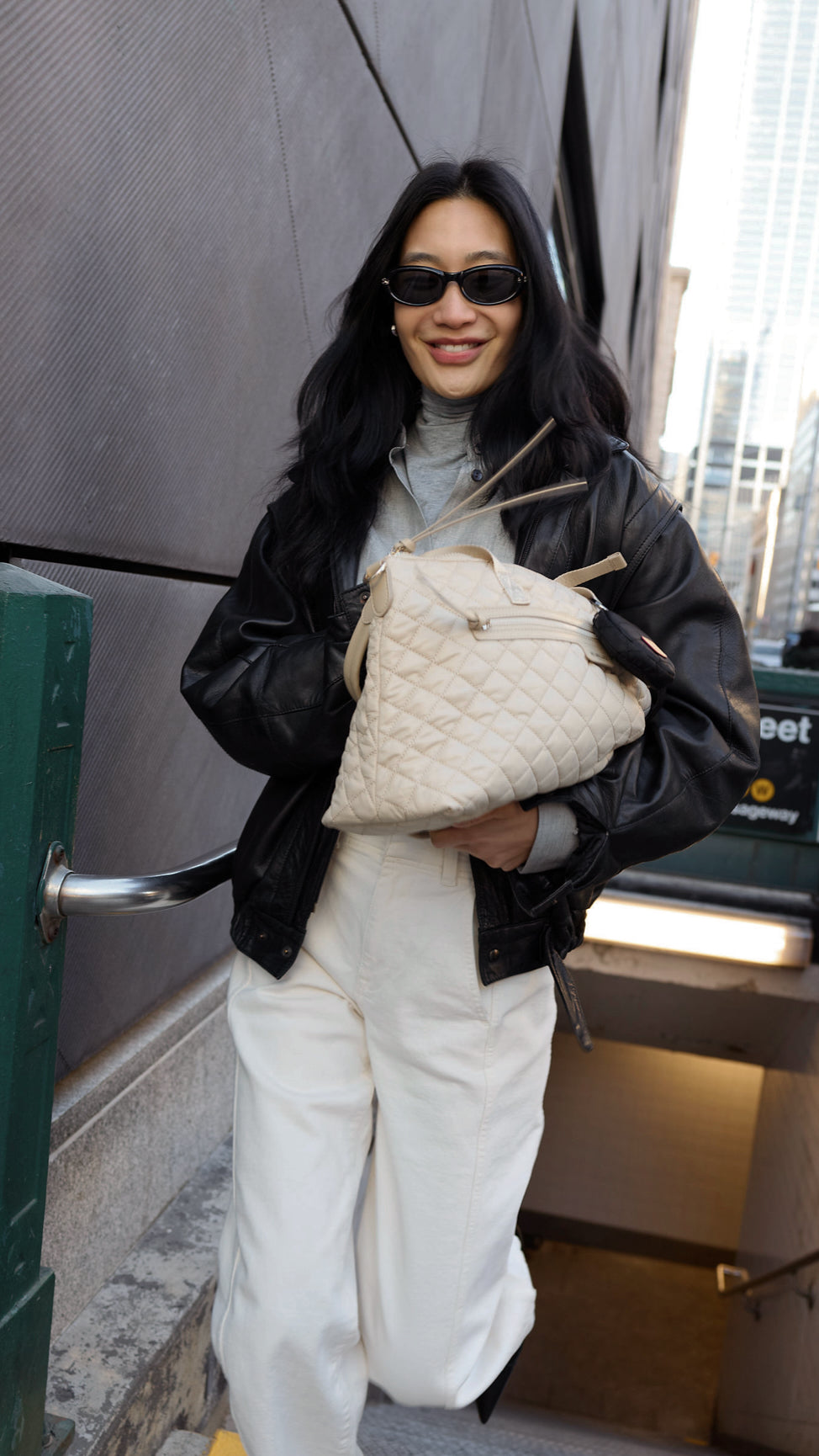 Buff Medium Park Satchel