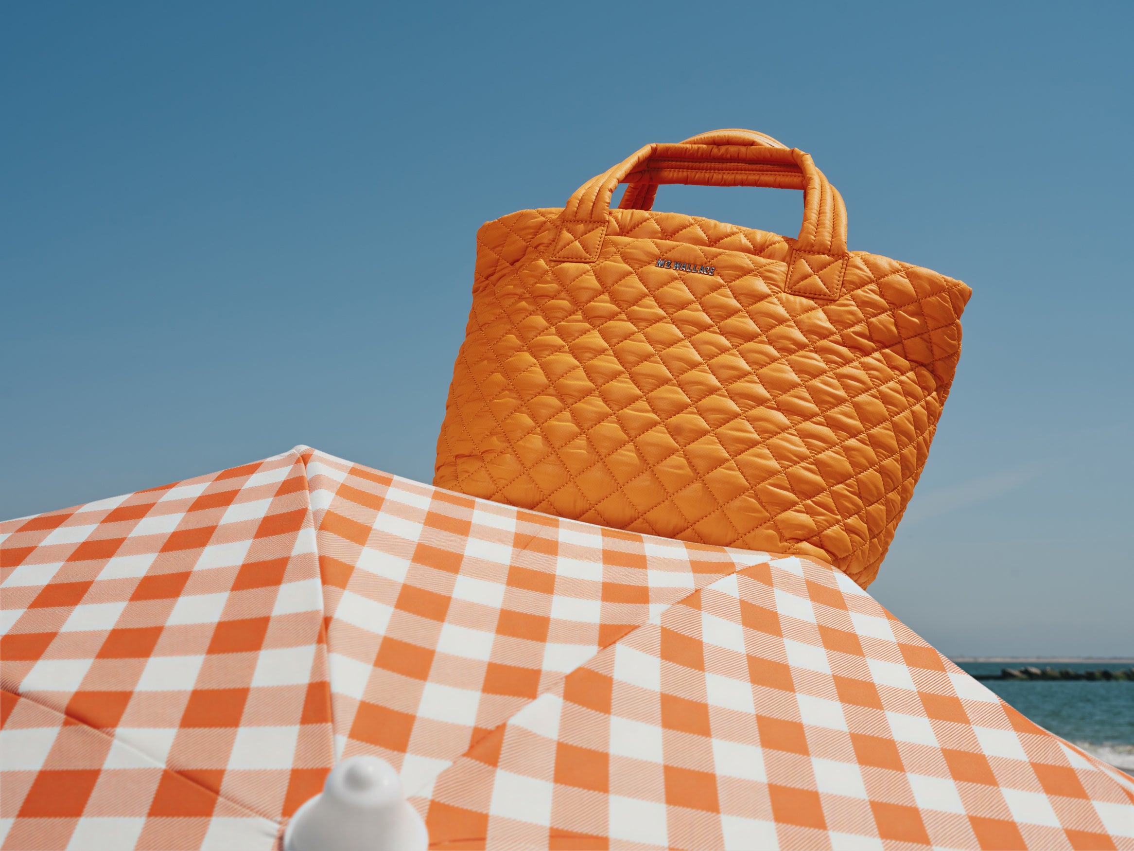MZ Wallace | Sunset Orange Small Metro Tote | Summer Shop