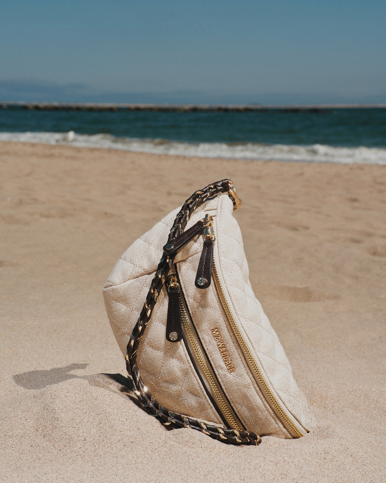 MZ Wallace | Sandy Linen Small Crosby Crossbody Sling