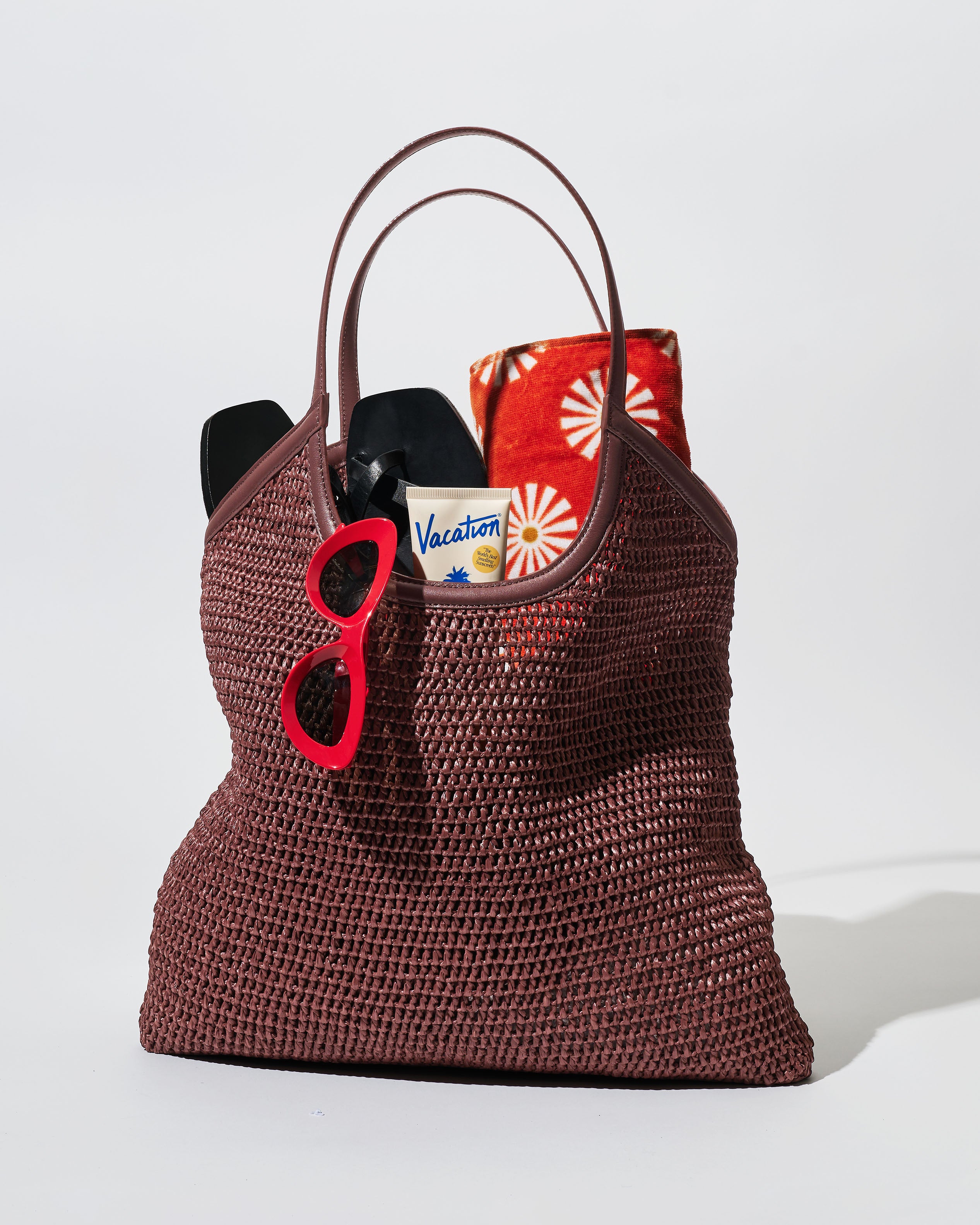 MZ Wallace | Brown Large Crochet Georgica Tote | Spring Break | Travel
