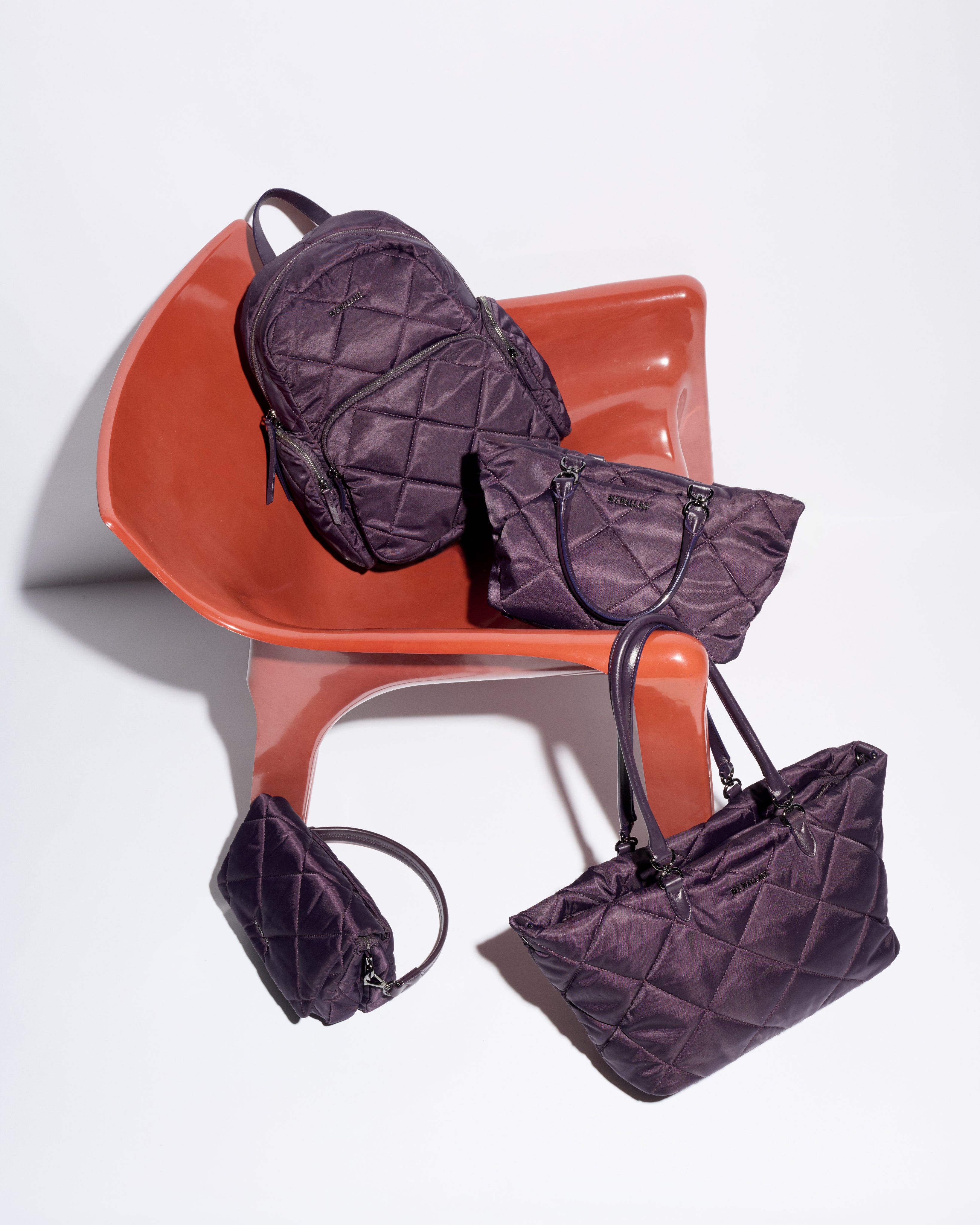 MZ Wallaec | Raisin Madison | Backpack | Flap Crossbody | East West Tote 