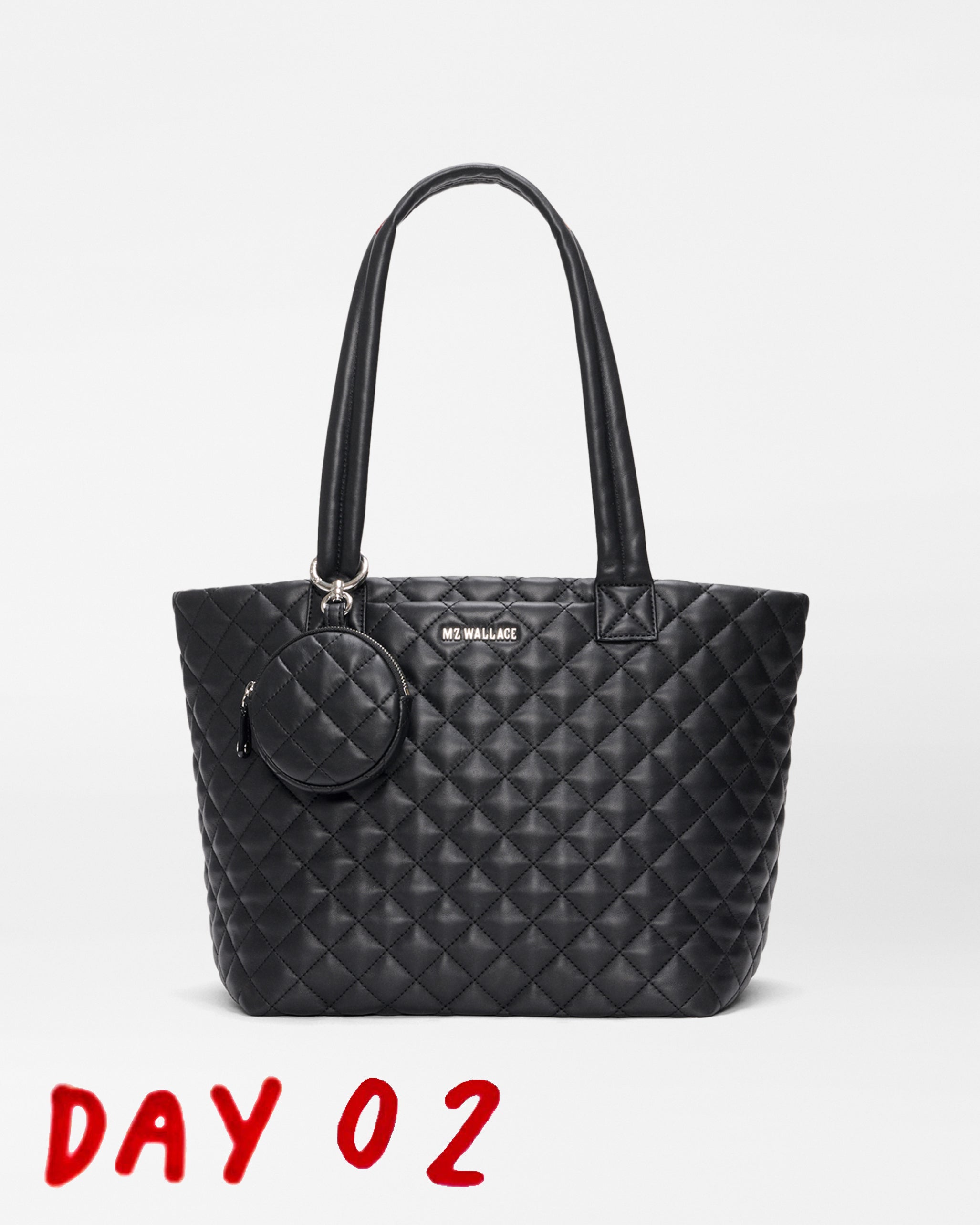 Black Quilted Leather Crosby Everywhere Tote