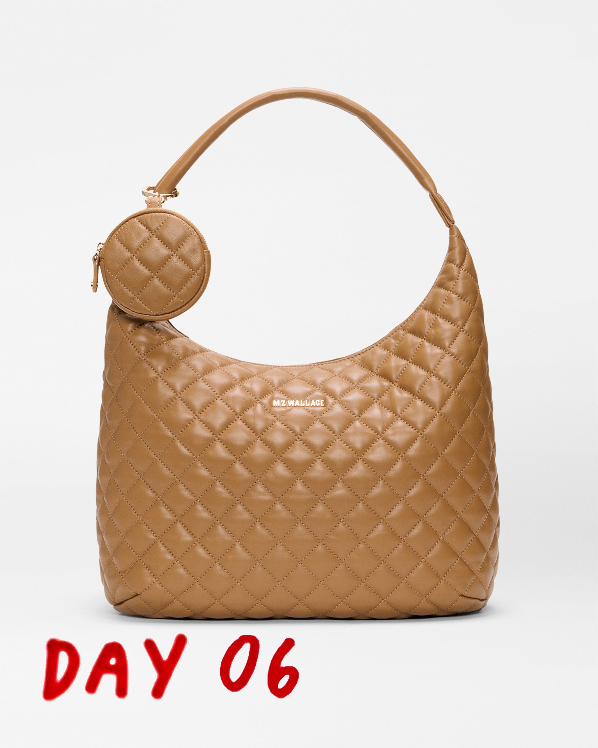 Caramel Leather Large Metro Shoulder