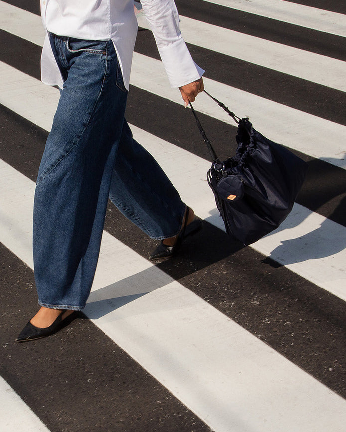 MZ Wallace | Navy Waverly Shoulder