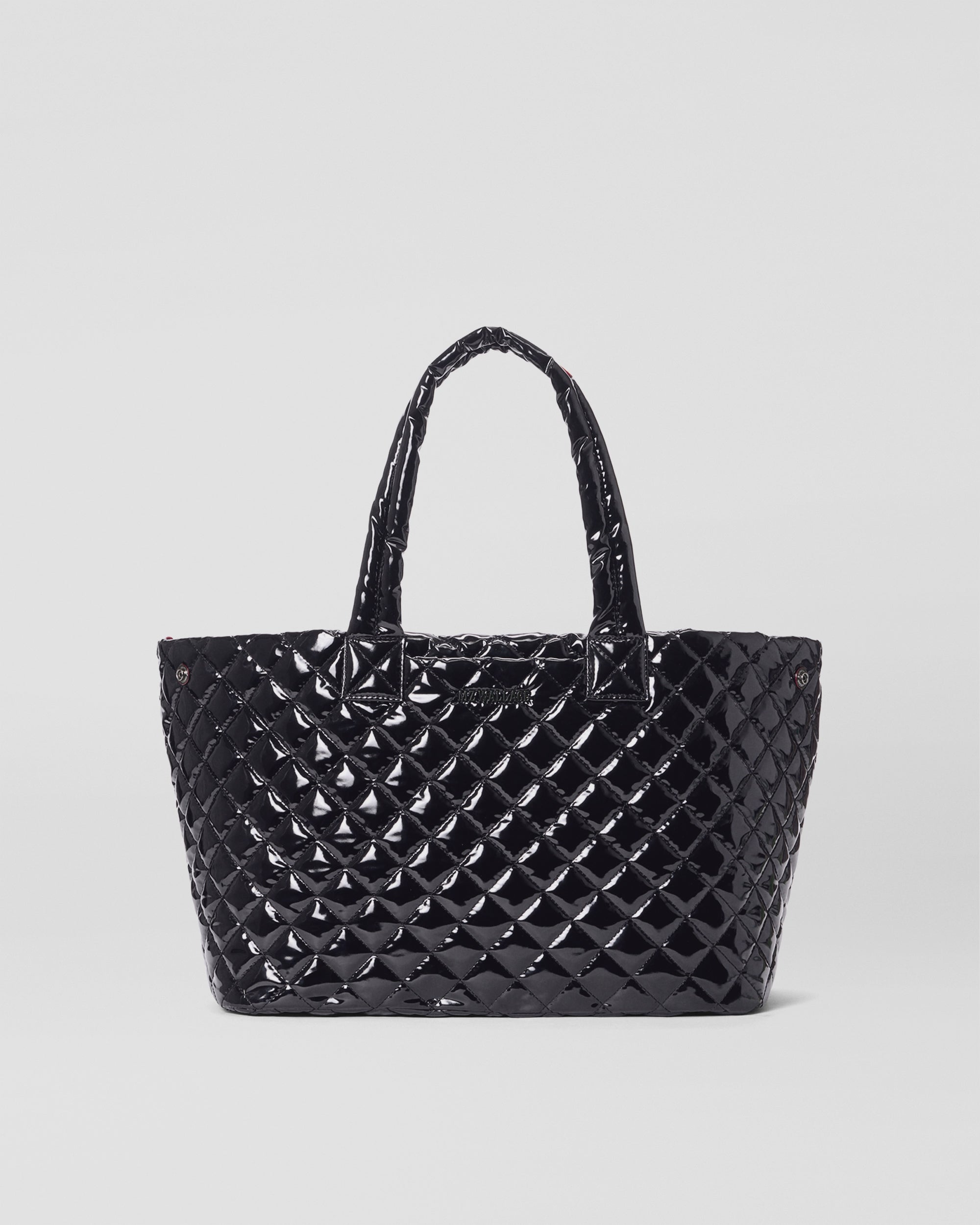 MZ Wallace | Gift Guide | Black Lacquer Medium Metro City Tote