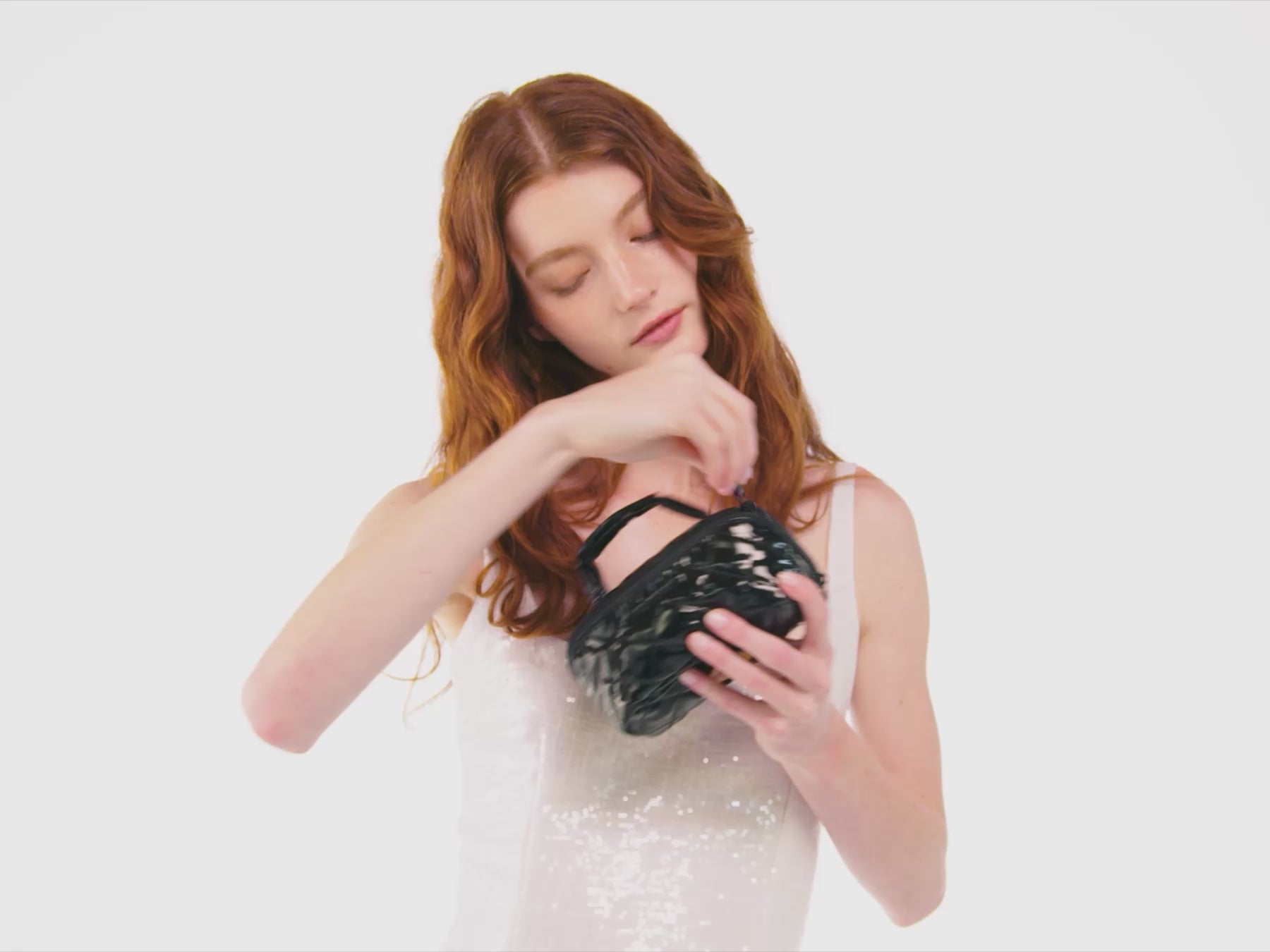 MZ Wallace | 12 Days | Day 12 | Black Liquid Mini Accordion Cosmetic | GWP