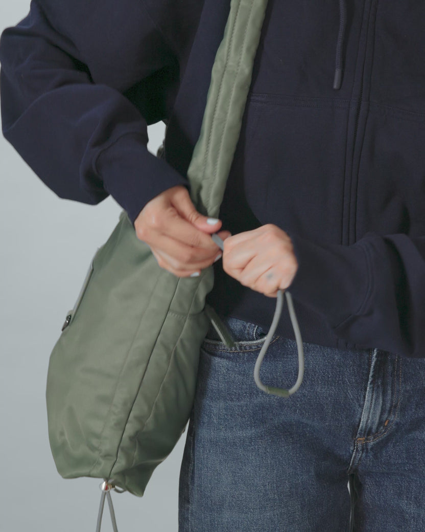 MZ Wallace | Agave Green Scrunch Shoulder Bag | Scrunch Collection