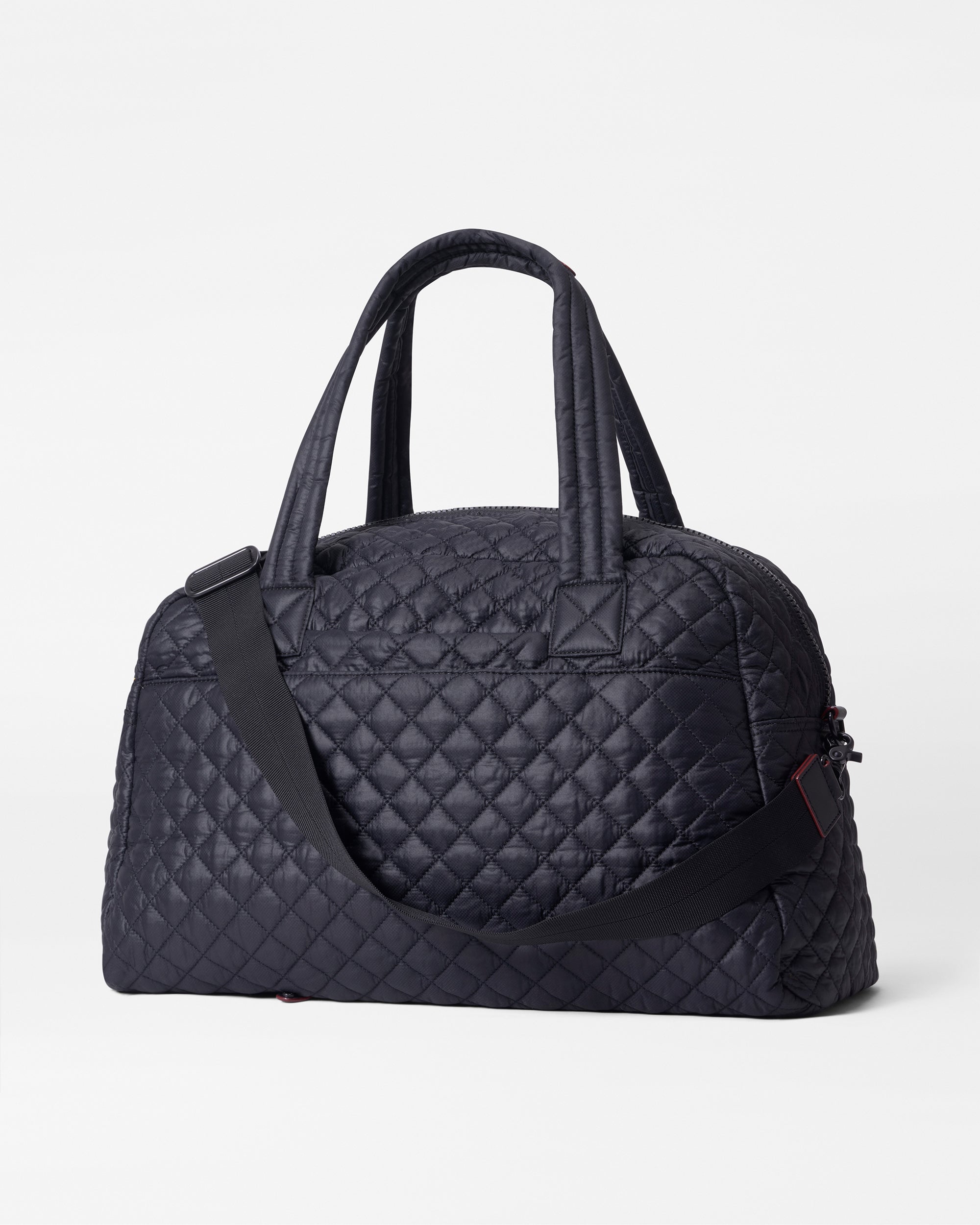 Travel Jimmy Quilted Duffle Bag in Black | MZ Wallace