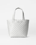 Oyster Metallic Medium Metro Tote Deluxe