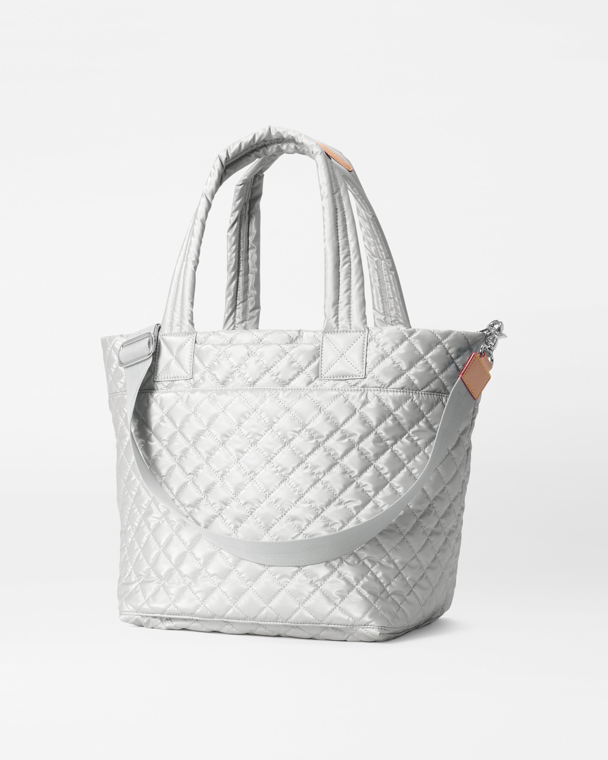 Oyster Metallic Medium Metro Tote Deluxe