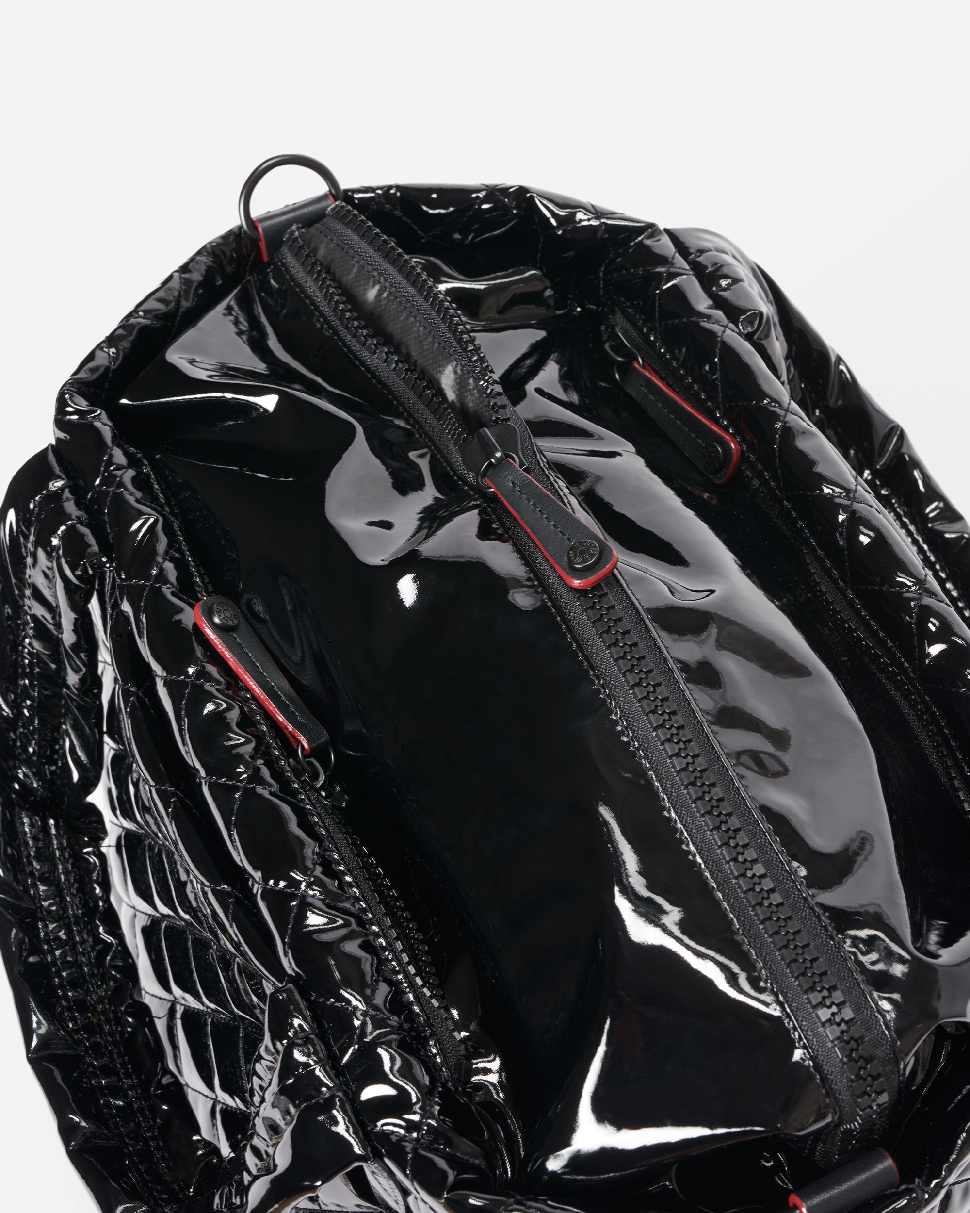 Black Lacquer Small Metro Tote Deluxe - MZ WALLACE