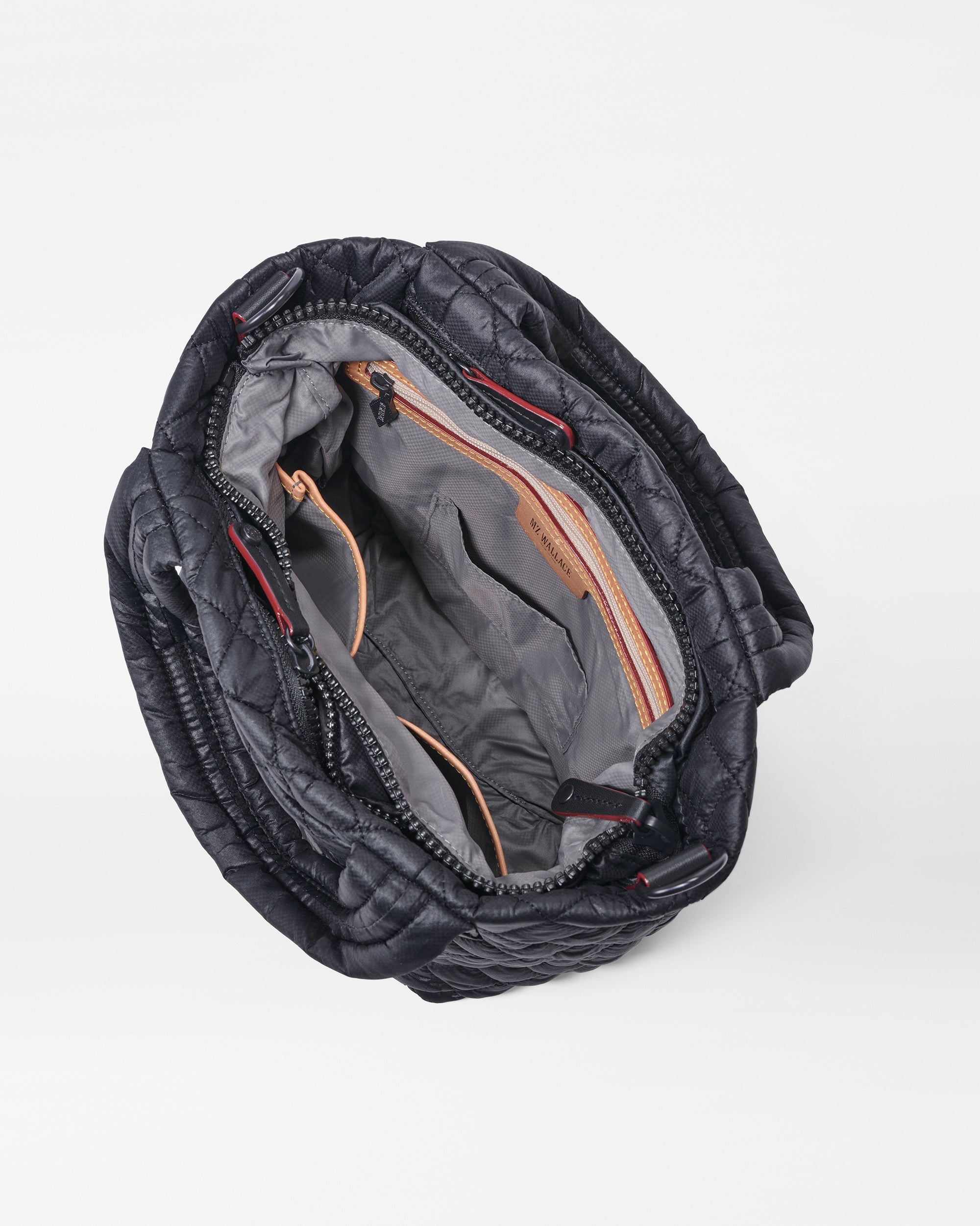 Mini Metro Tote Deluxe Quilted Handbag in Black