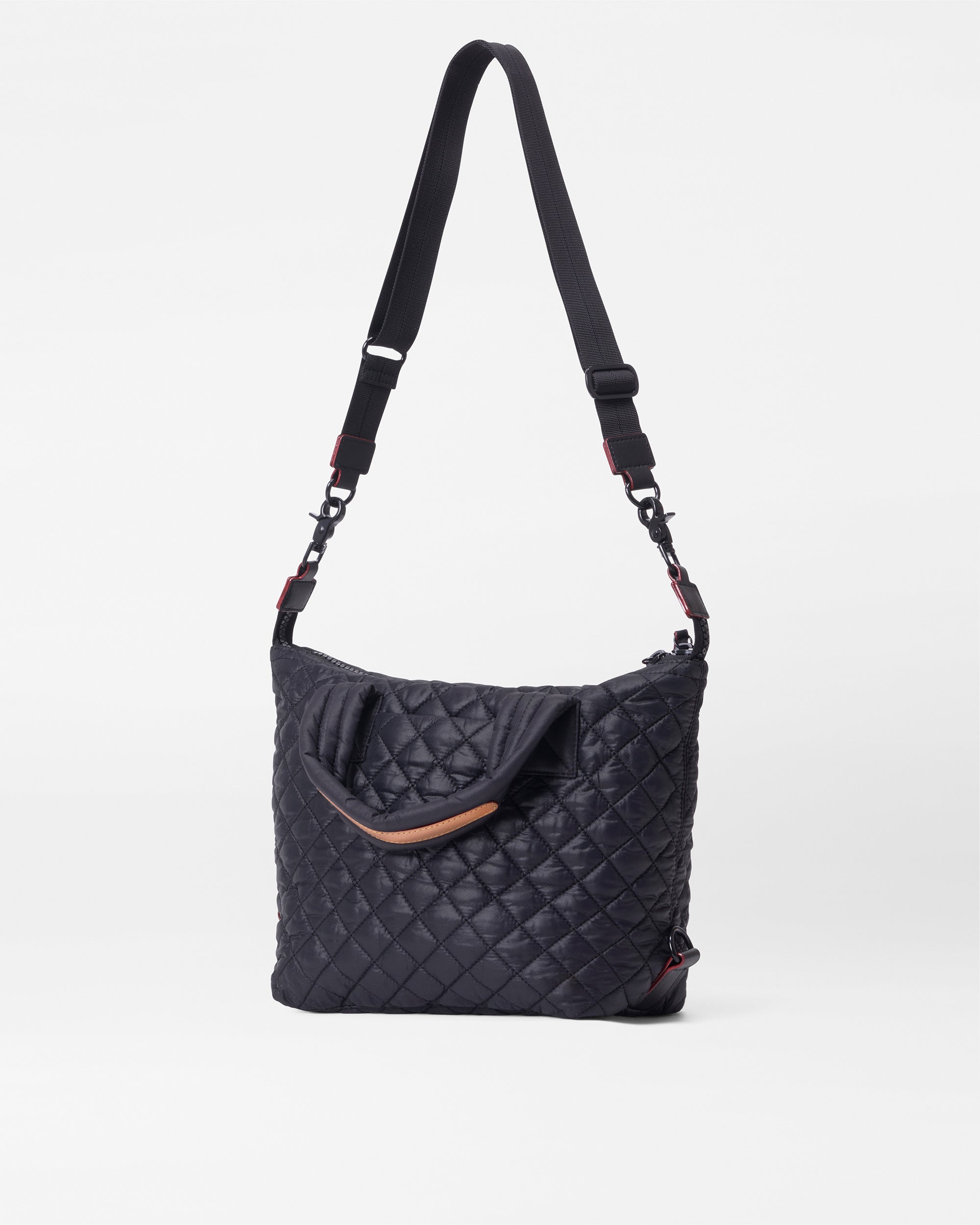 Small Sutton Deluxe - Small Black Crossbody Handbag with strap 