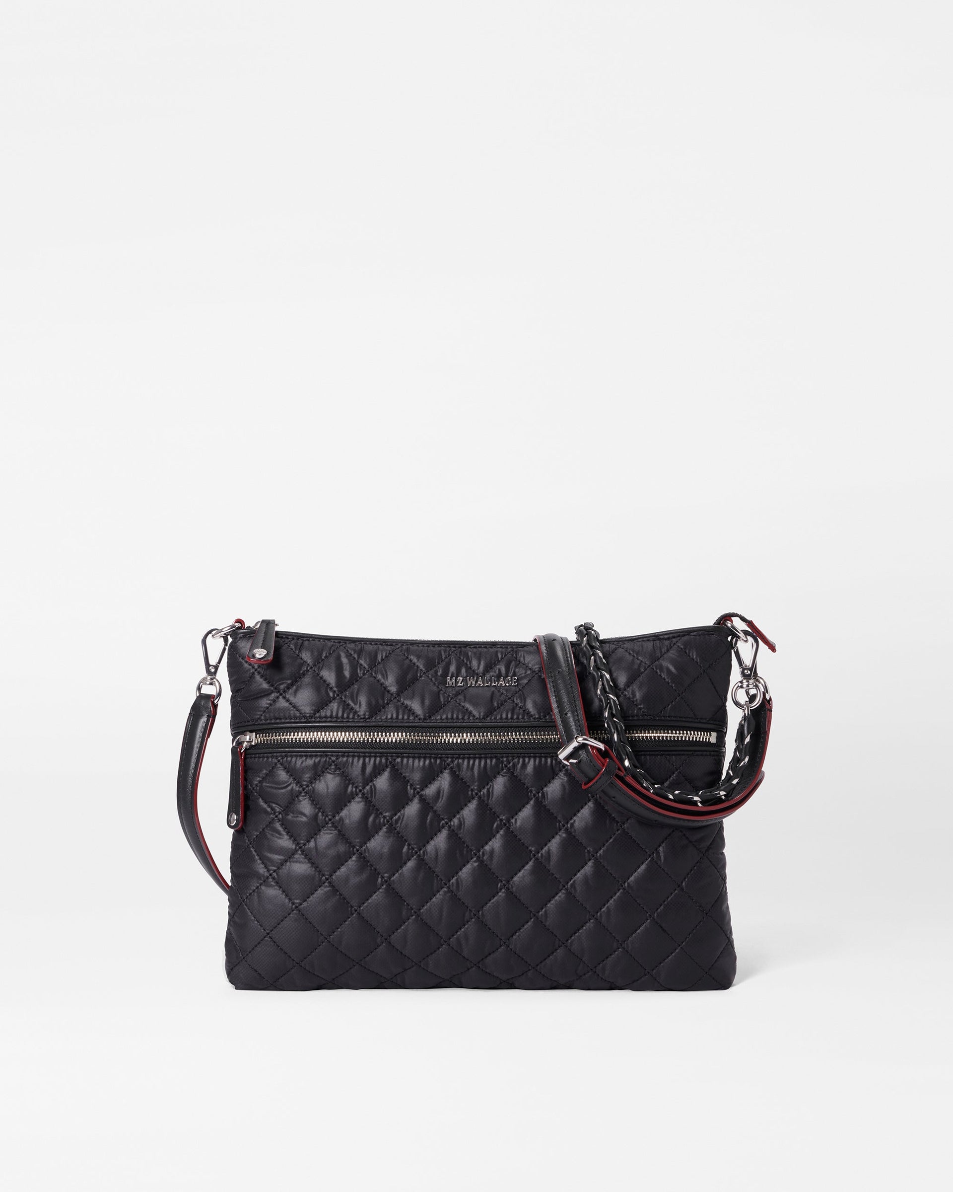 Crosby Quilted Crossbody Bag in Black